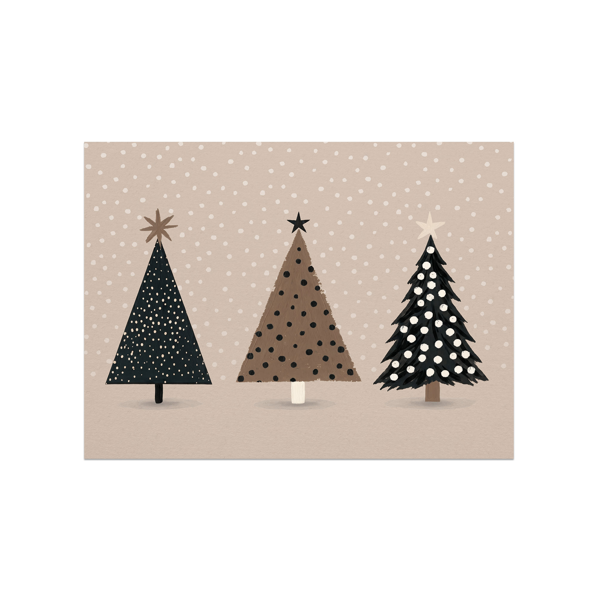 Set De Table Vinyle Snow Trees