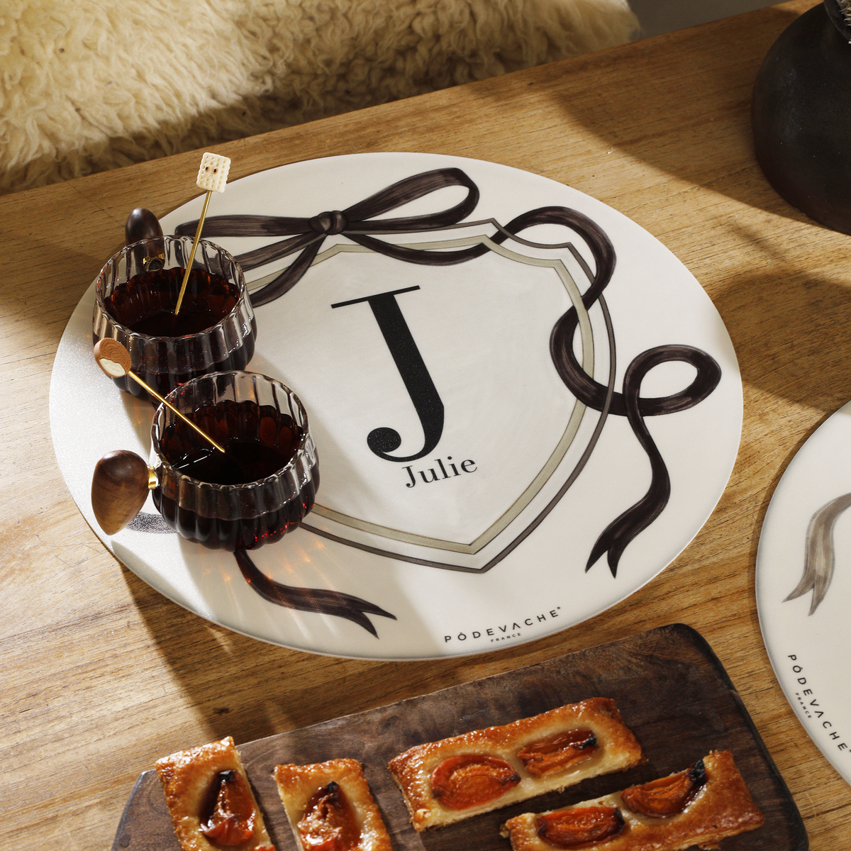 Set de table vinyle personnalisé Ruban Marron