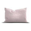 Coussin Velours Personnalisé Naissance Rose
