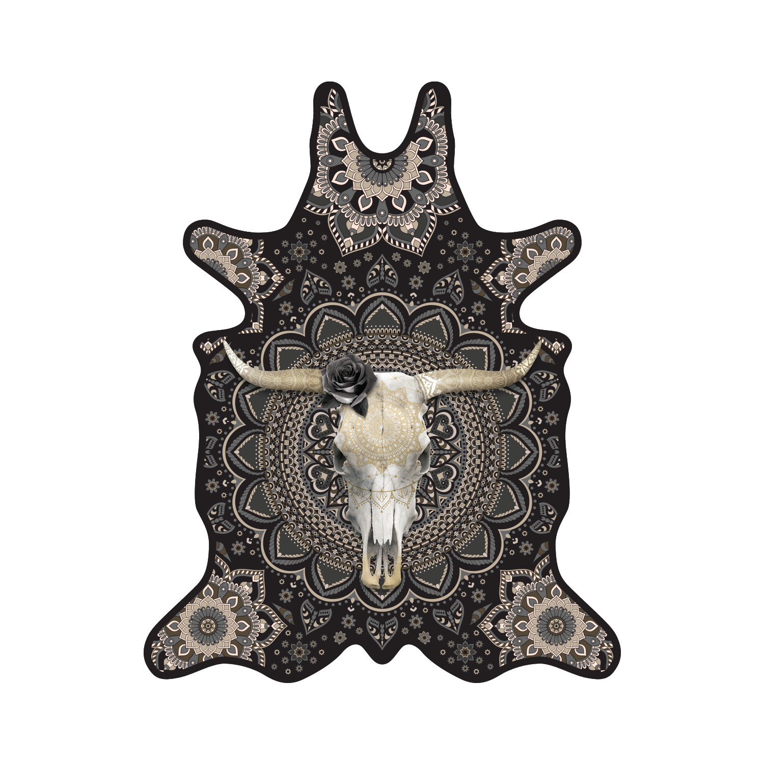 Set de table vinyle Bull Skull