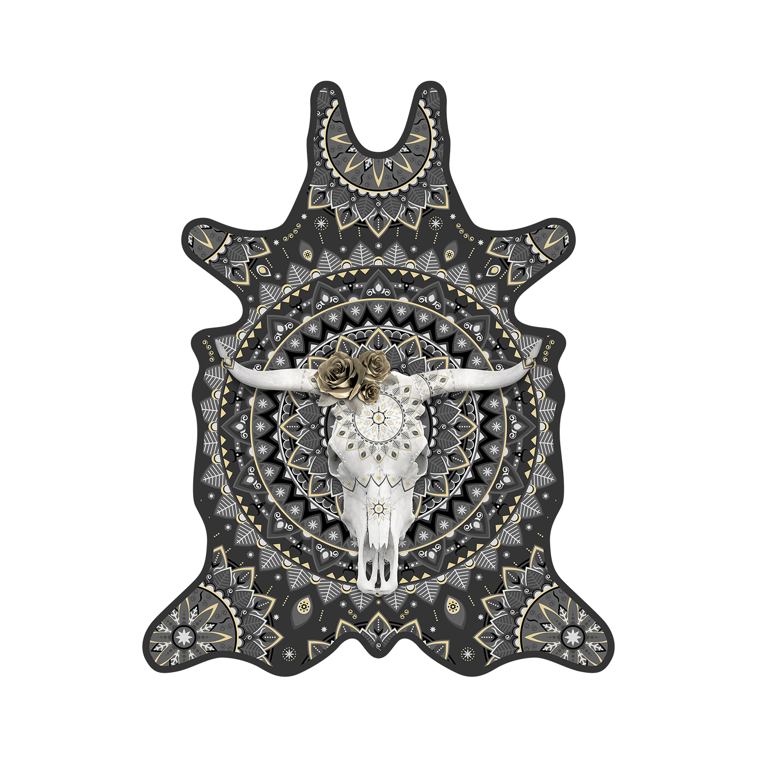 Set de table vinyle Bull Skull