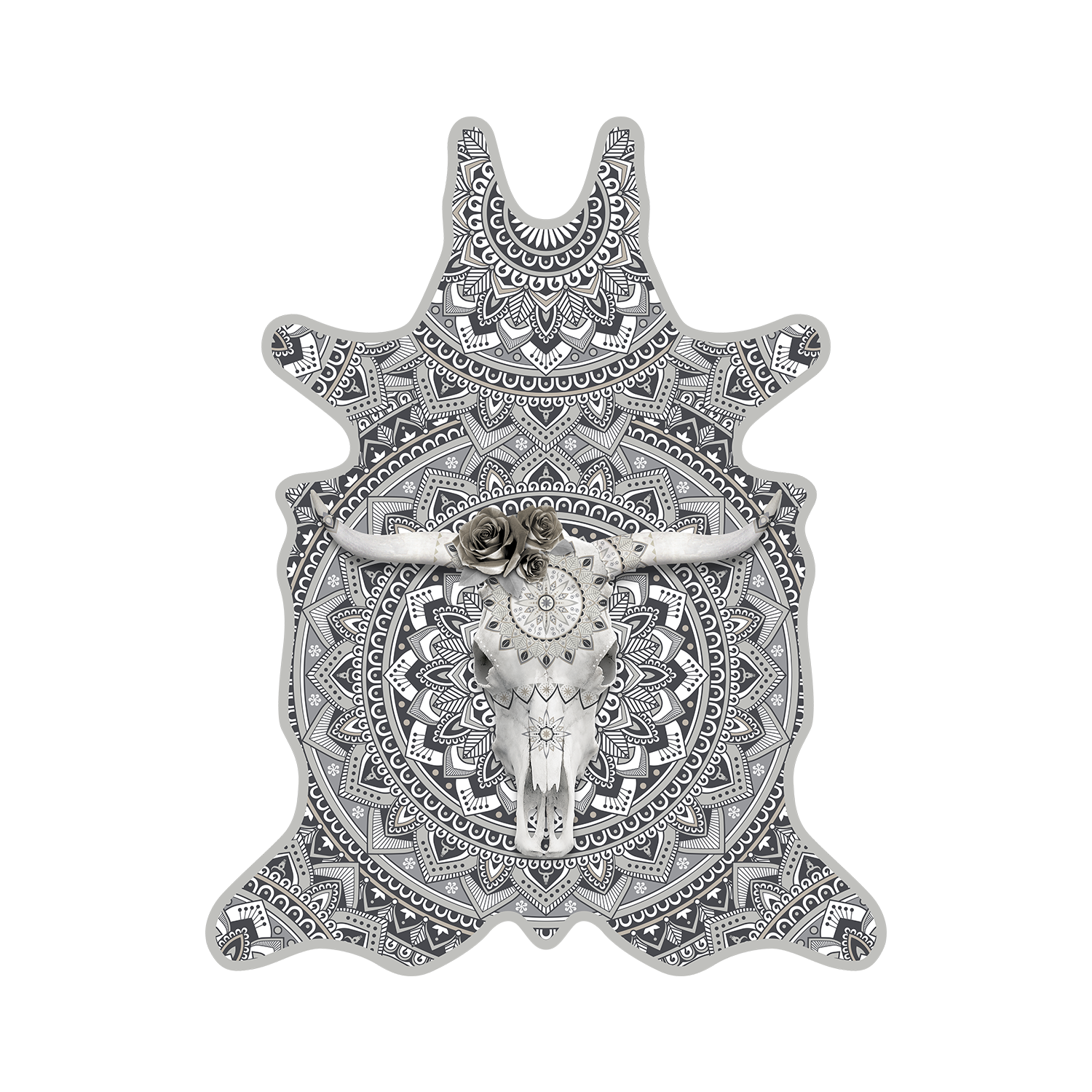 Set de table vinyle Bull Skull