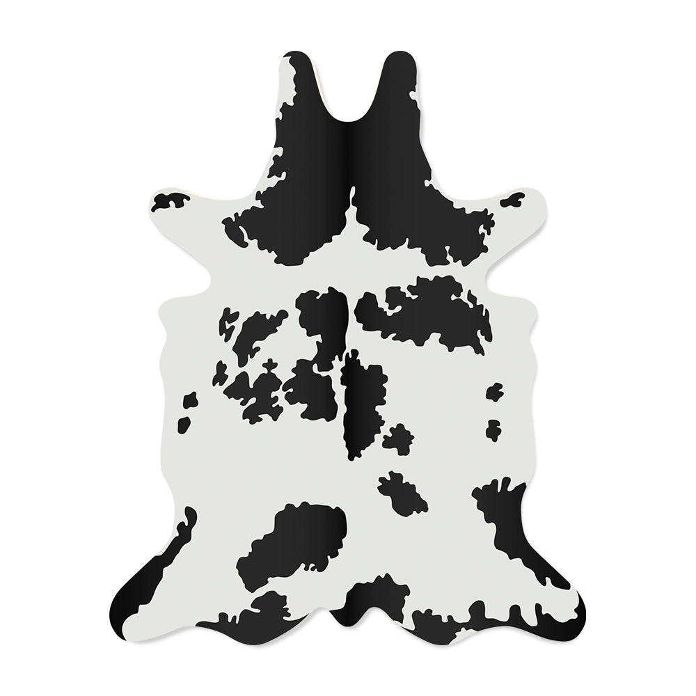 Cowhide vinyl rug