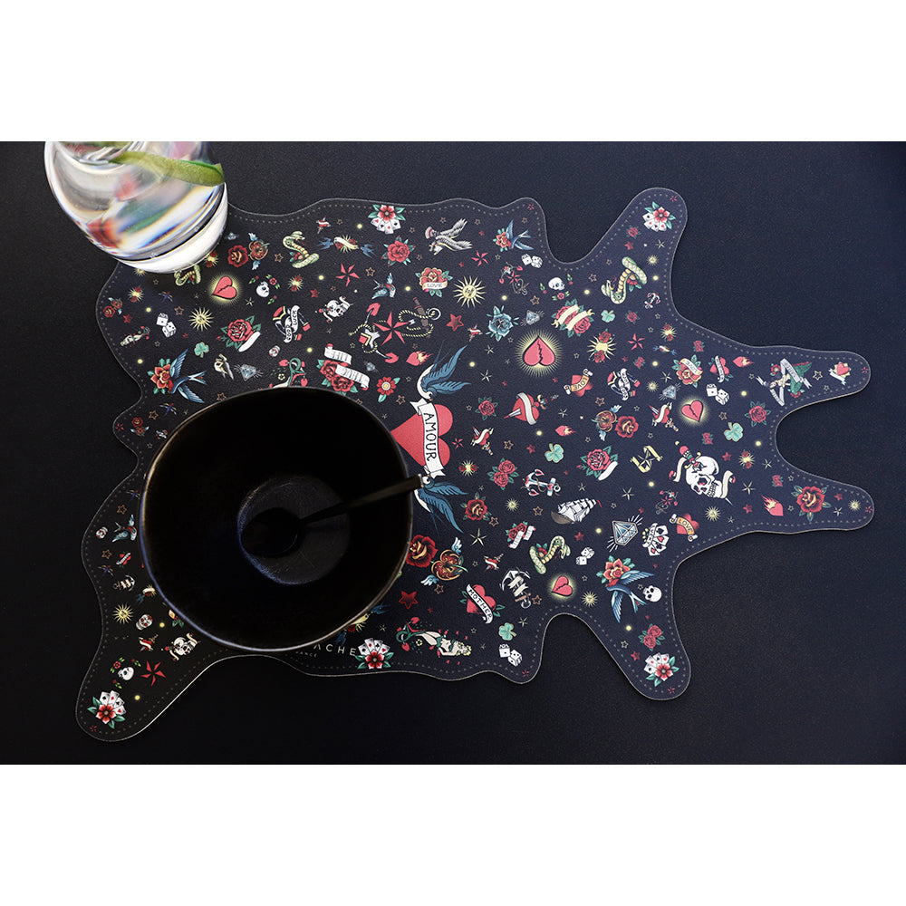 Set de table vinyle Tattoo - Forme Peau