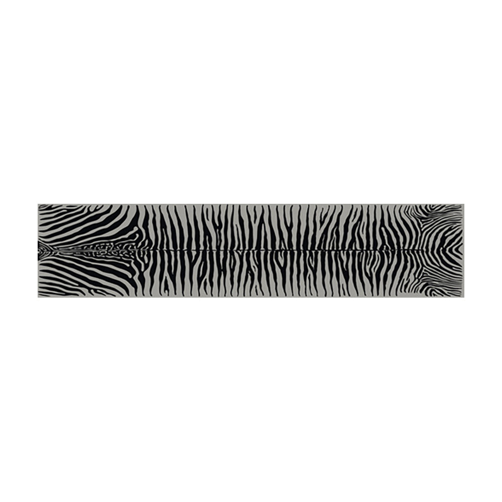 Zebra vinyl table runner