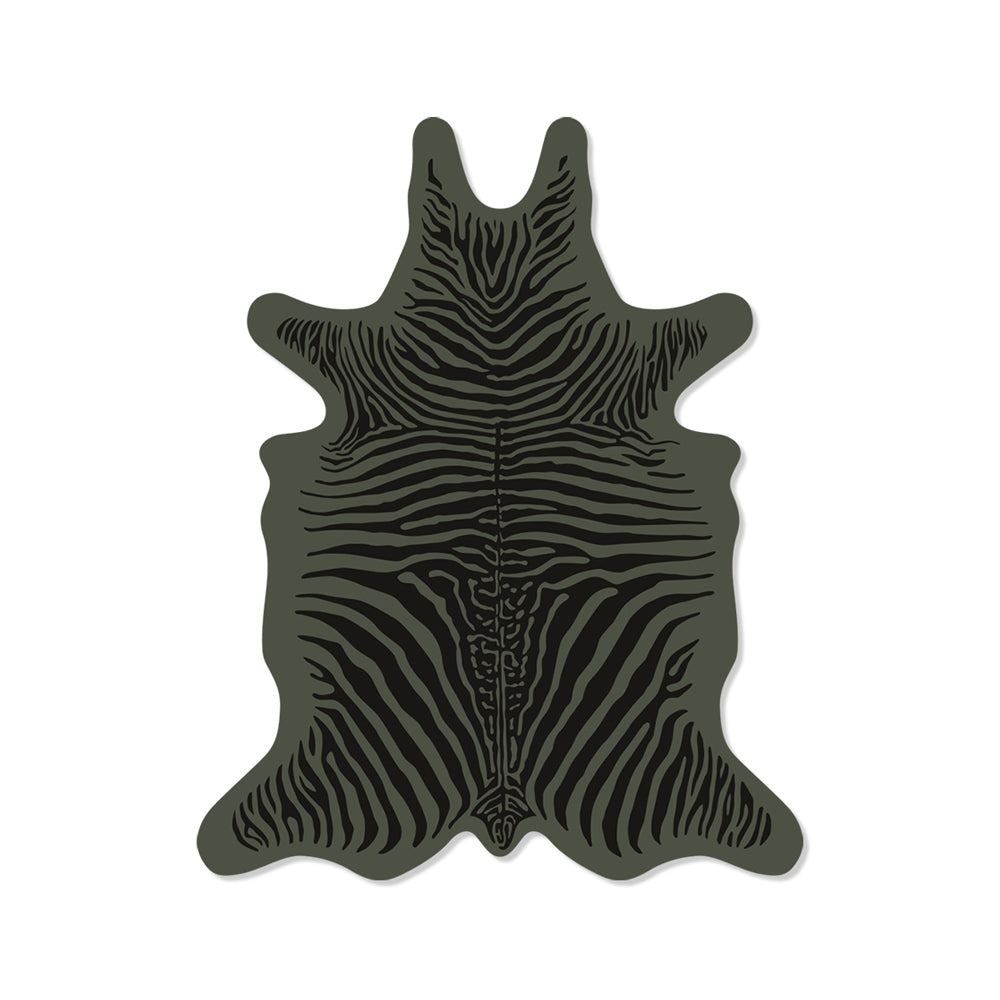 Zebra vinyl placemat