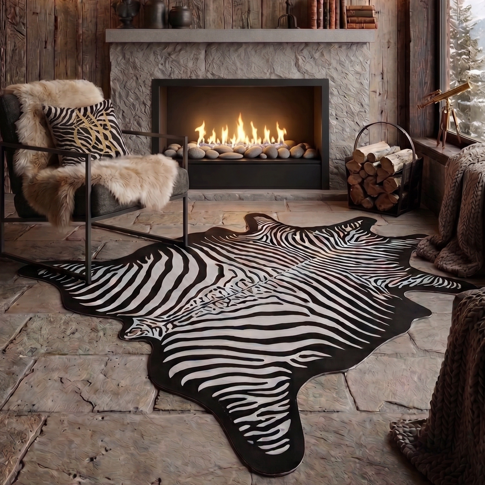 Tapis vinyle Zebra XL