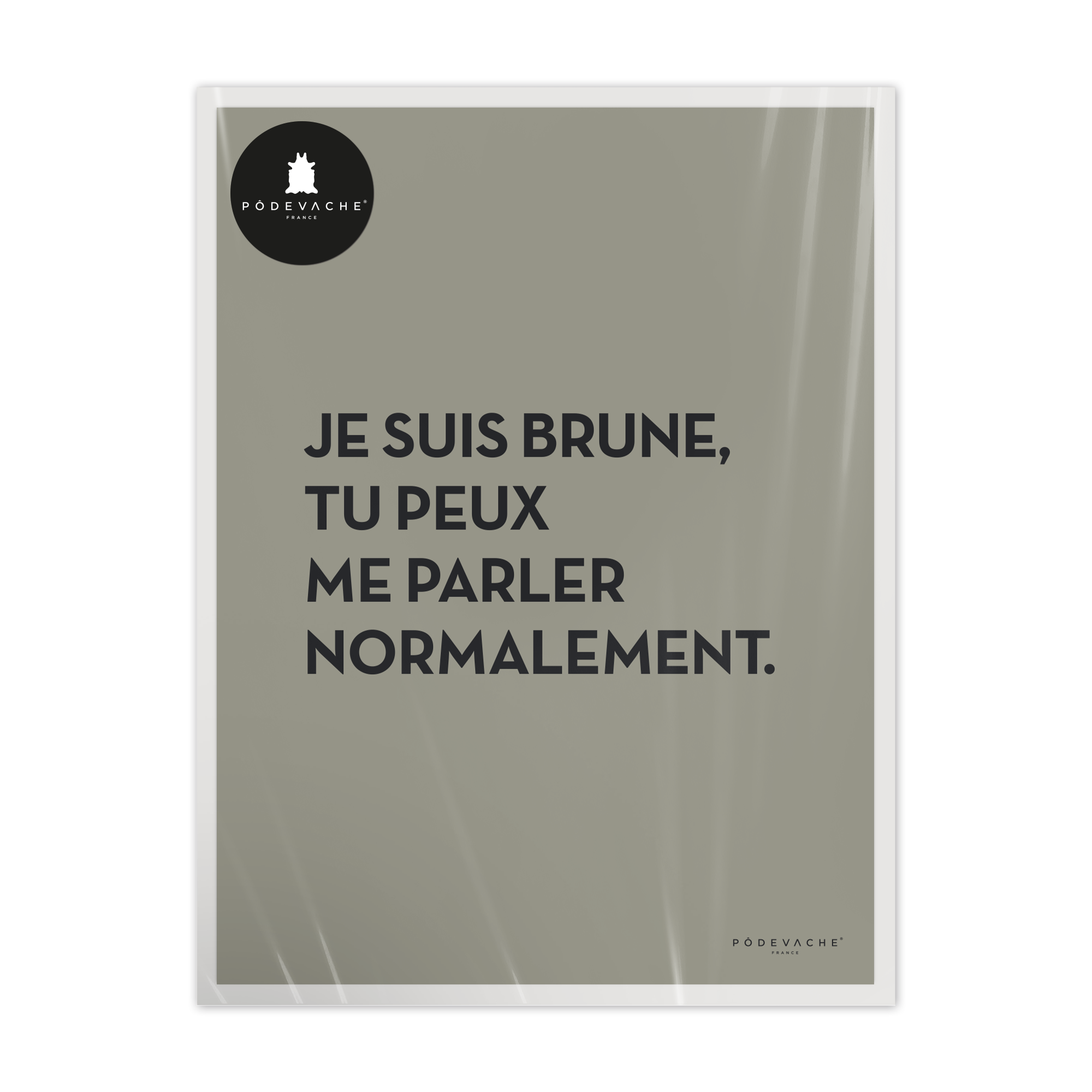 Affiche ou affiche encadrée Brune