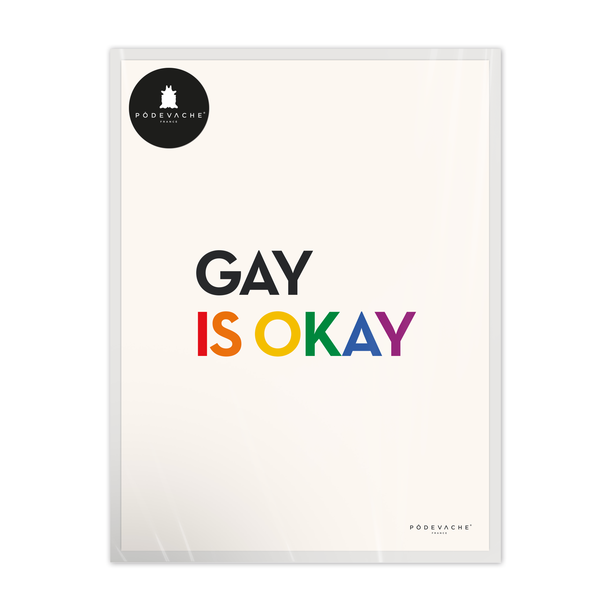 Affiche ou affiche encadrée Gay is Okay