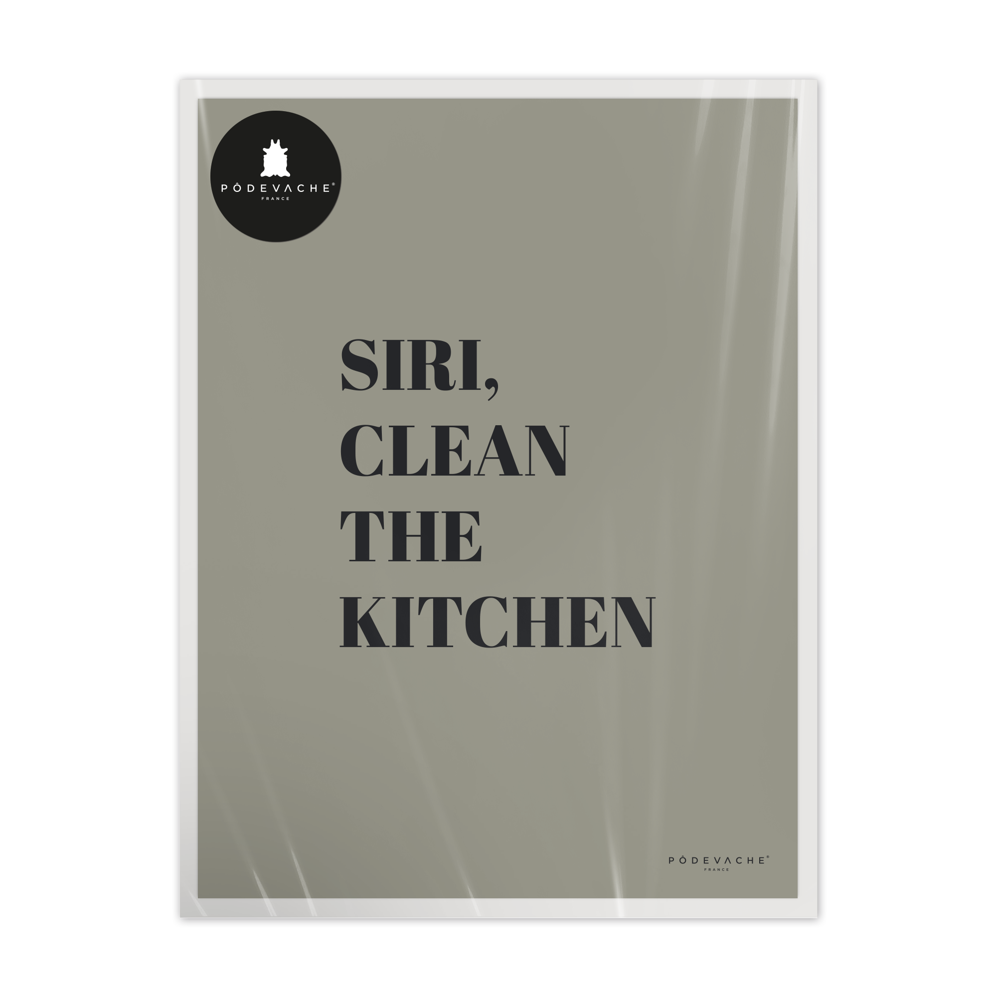 Affiche ou affiche encadrée Siri