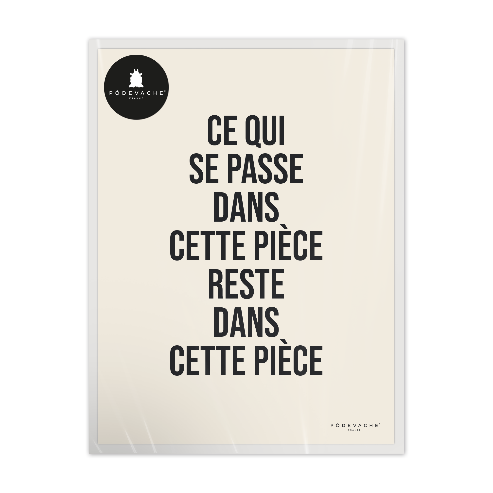 Affiche ou affiche encadrée Piece