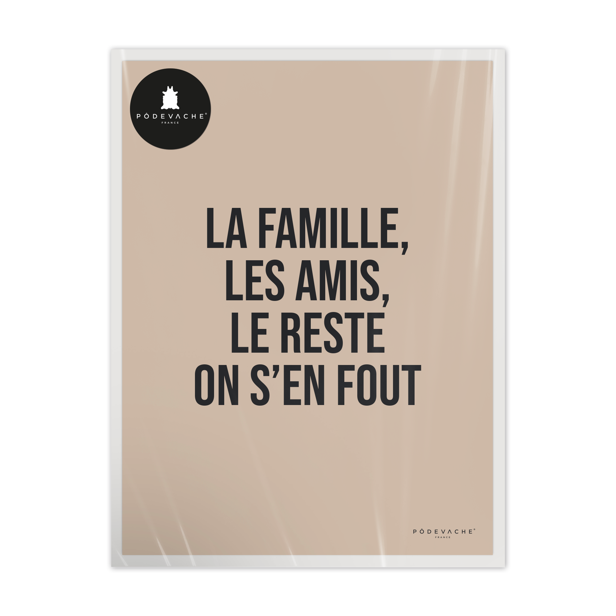Affiche ou affiche encadrée Famille Amis