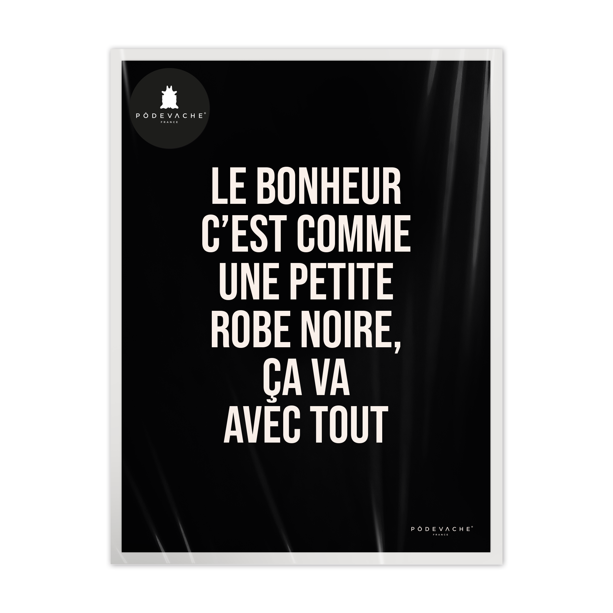 Affiche ou affiche encadrée Robe Noire