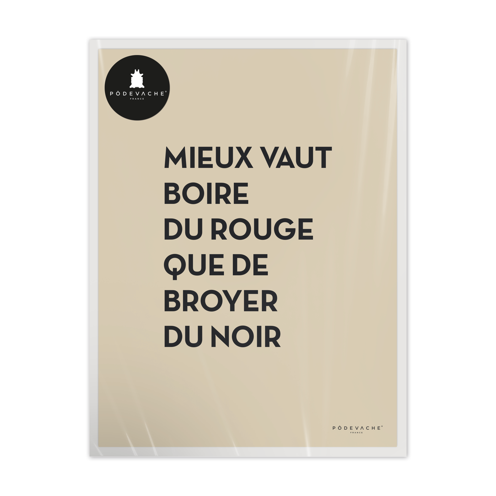 Affiche ou affiche encadrée Boire du Rouge