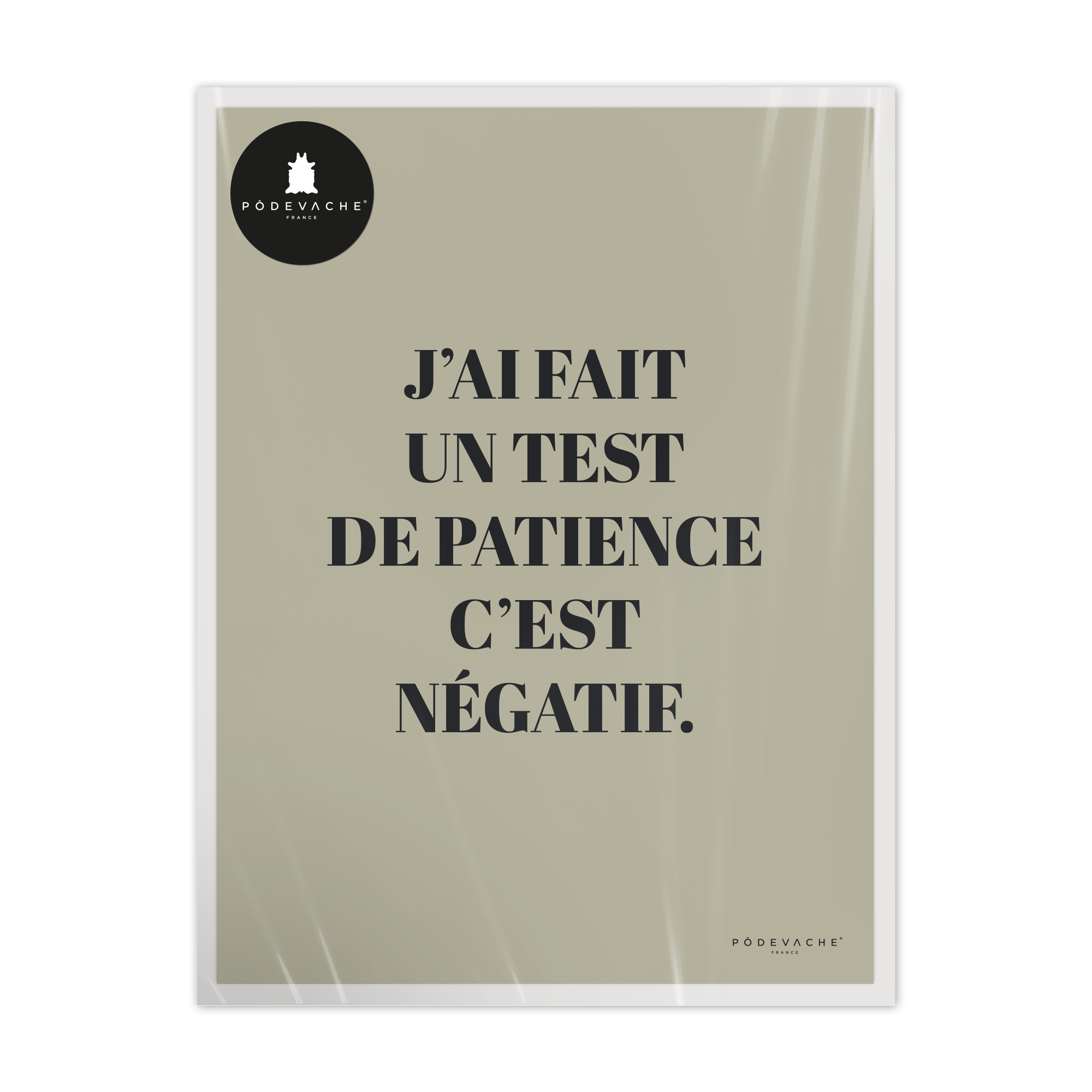 Affiche ou affiche encadrée Patience