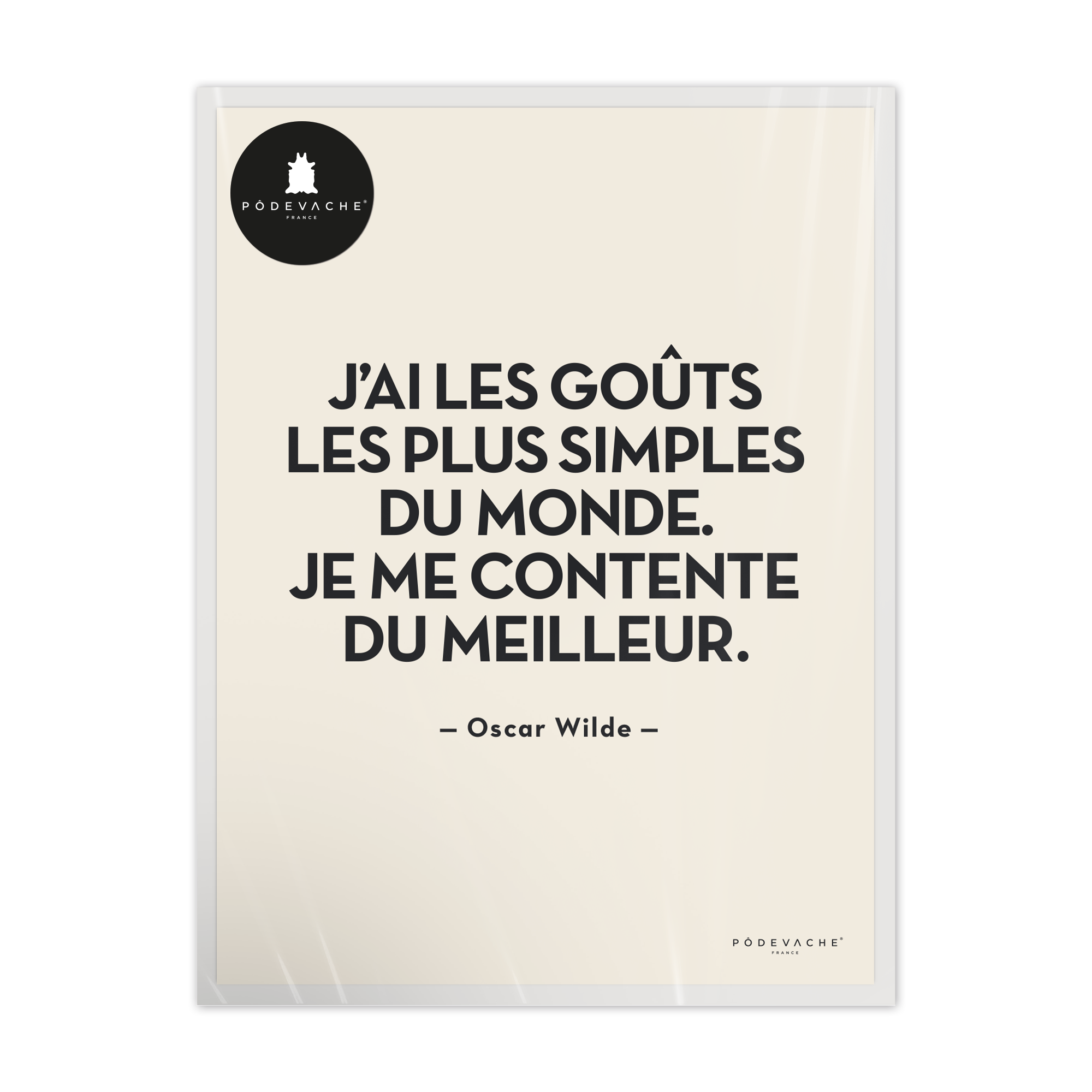 Affiche ou affiche encadrée Gouts Simples