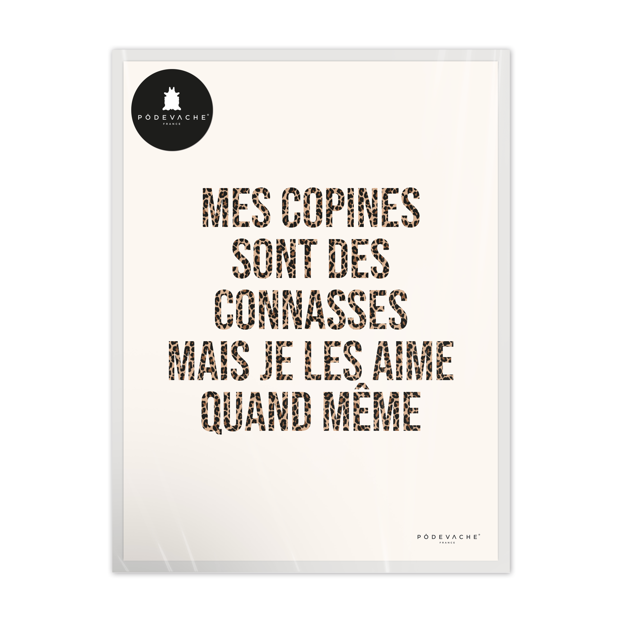 Affiche ou affiche encadrée Copine