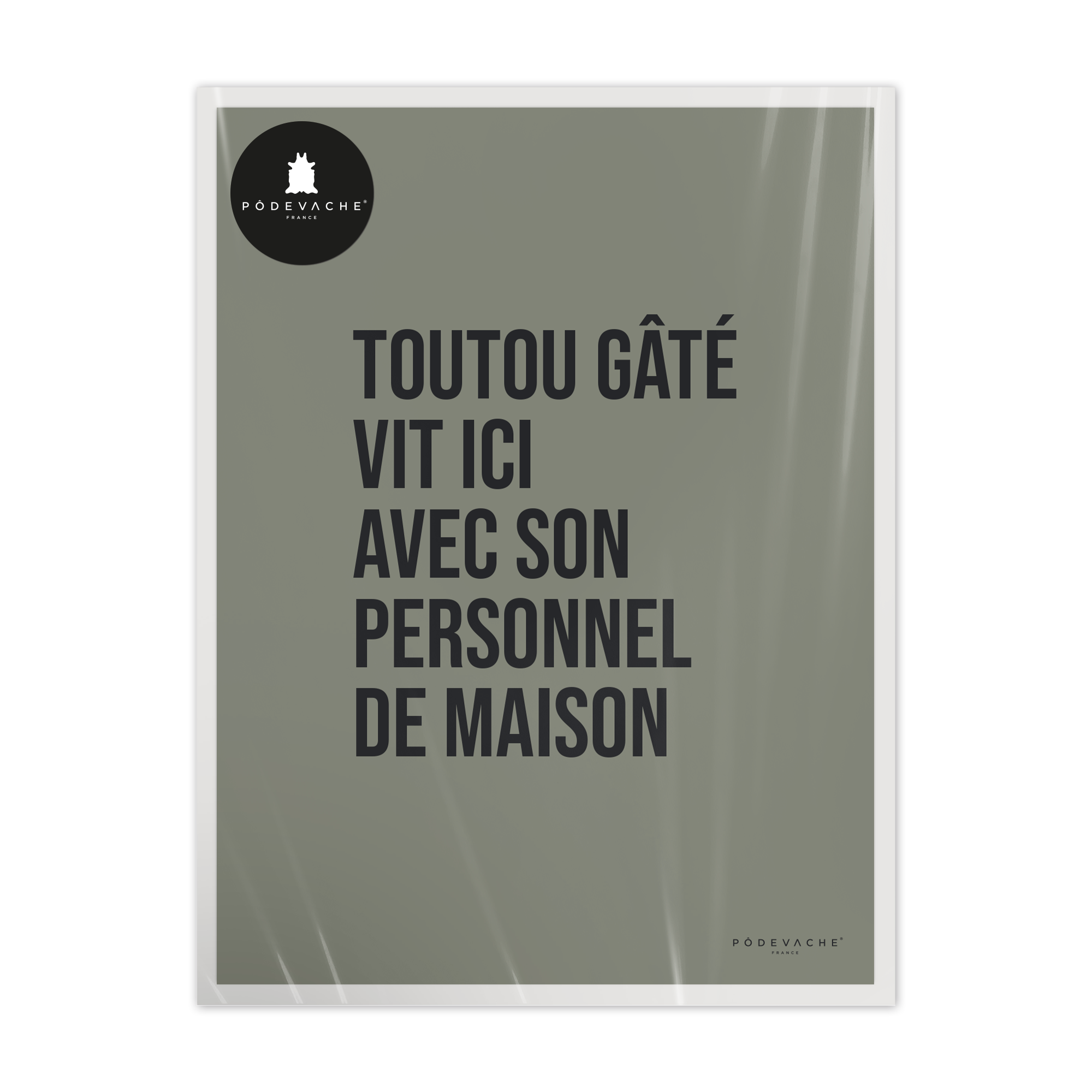 Affiche ou affiche encadrée Toutou