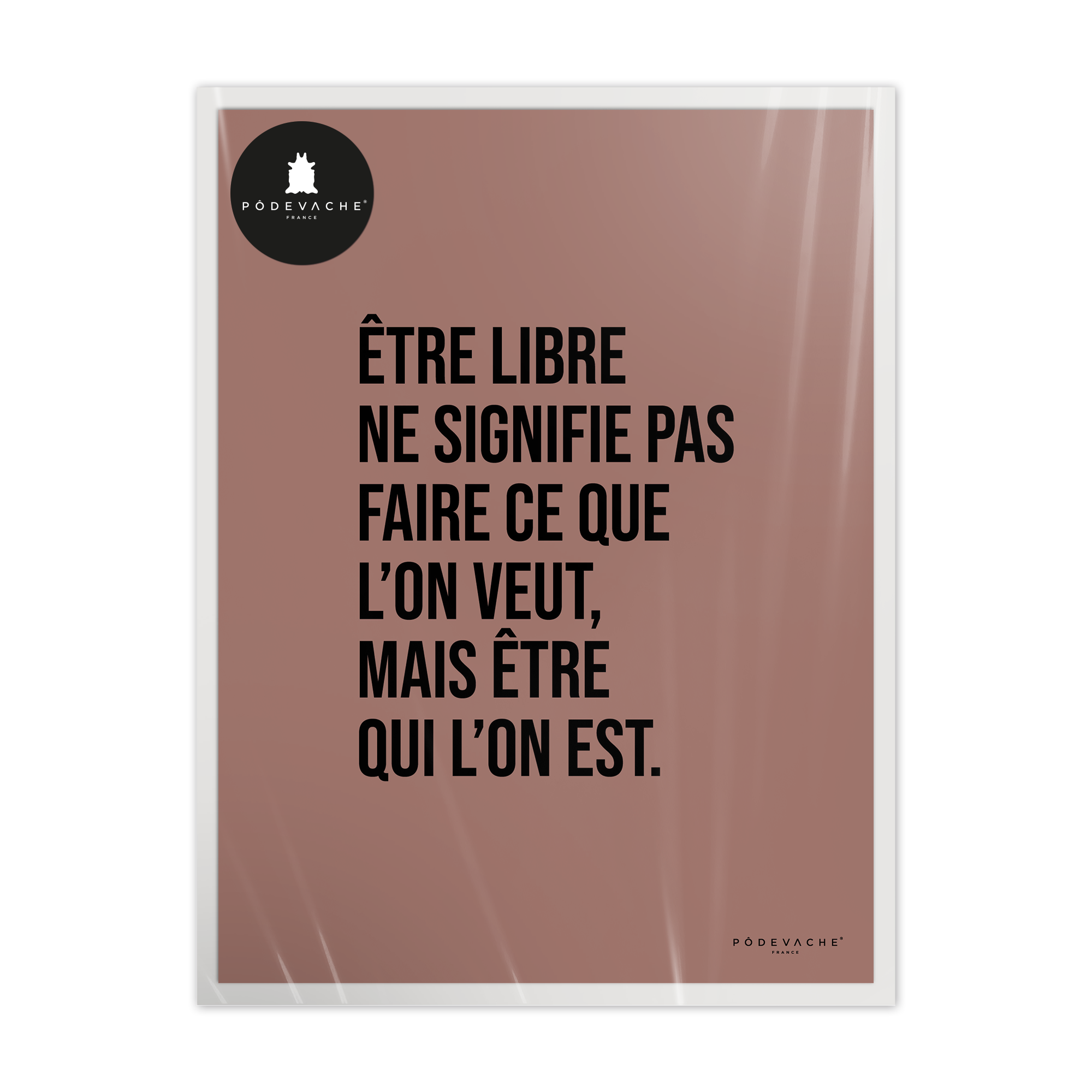 Affiche ou affiche encadrée Etre Libre