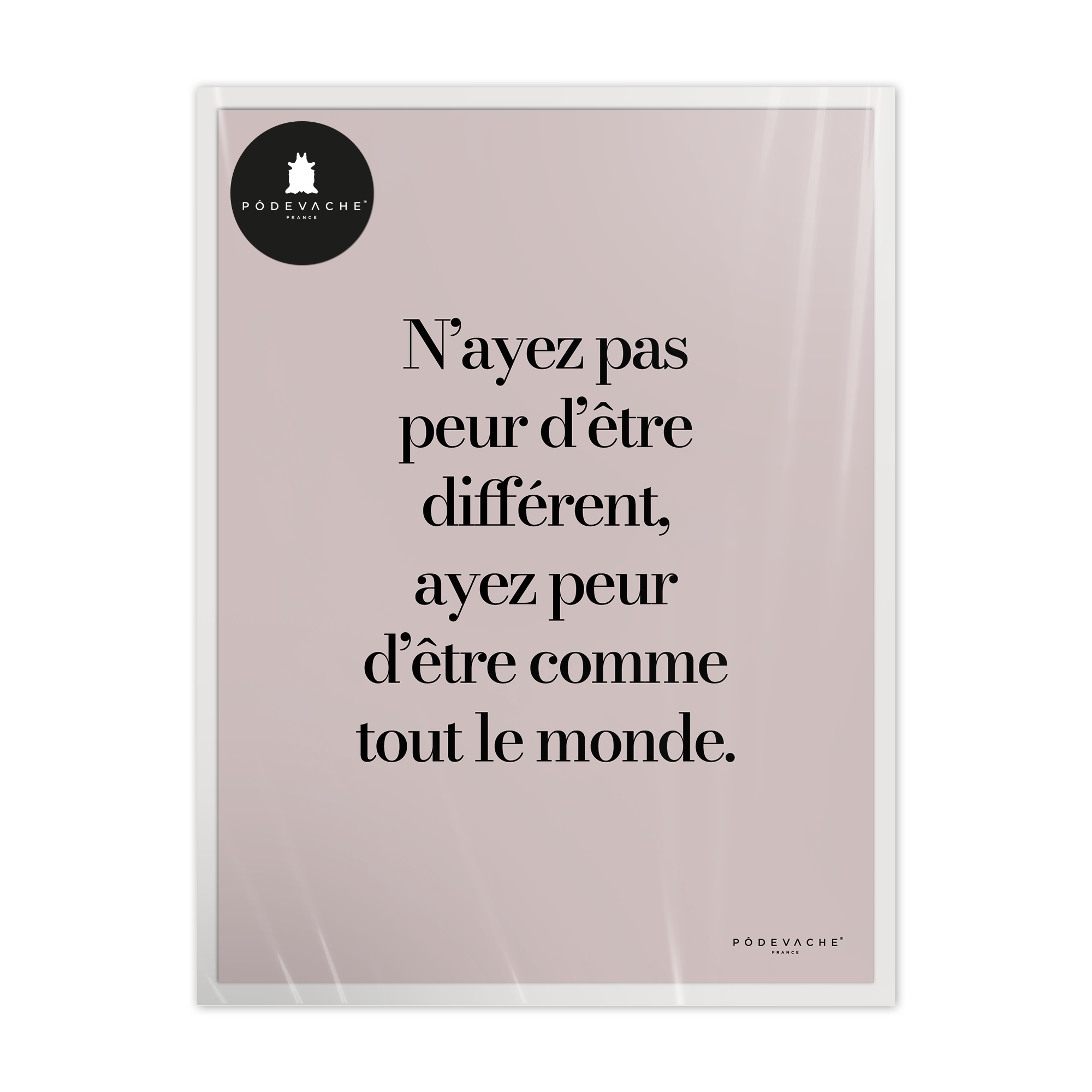 Affiche ou affiche encadrée Etre Différent