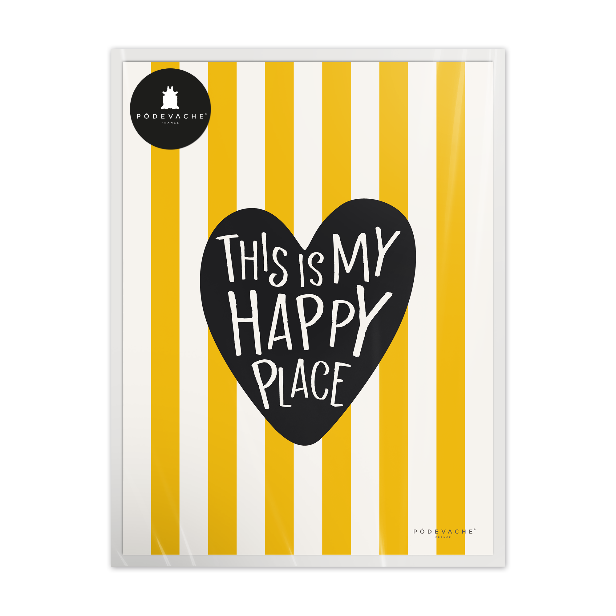 Affiche ou affiche encadrée Happy Place