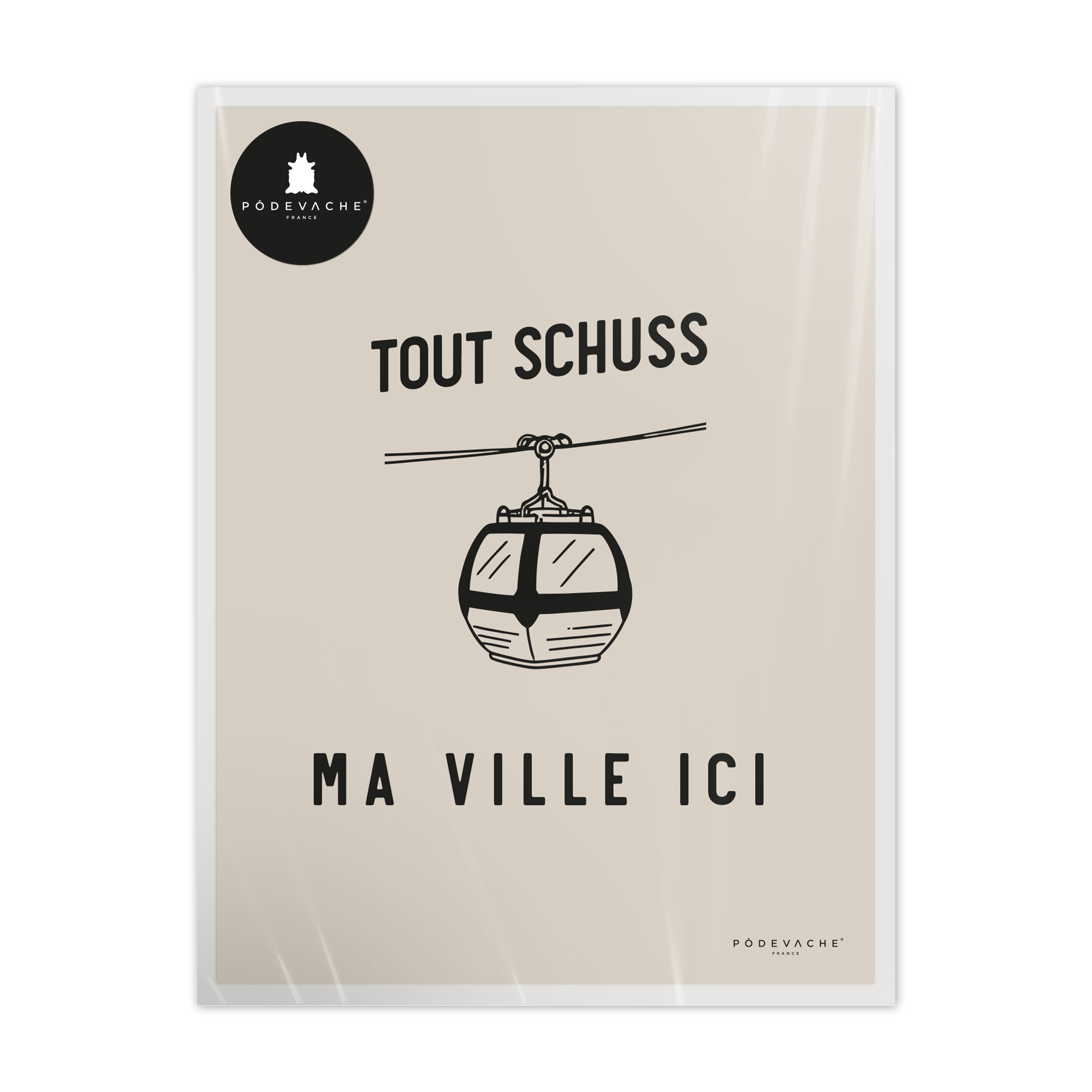 Affiche personnalisée Tout schuss