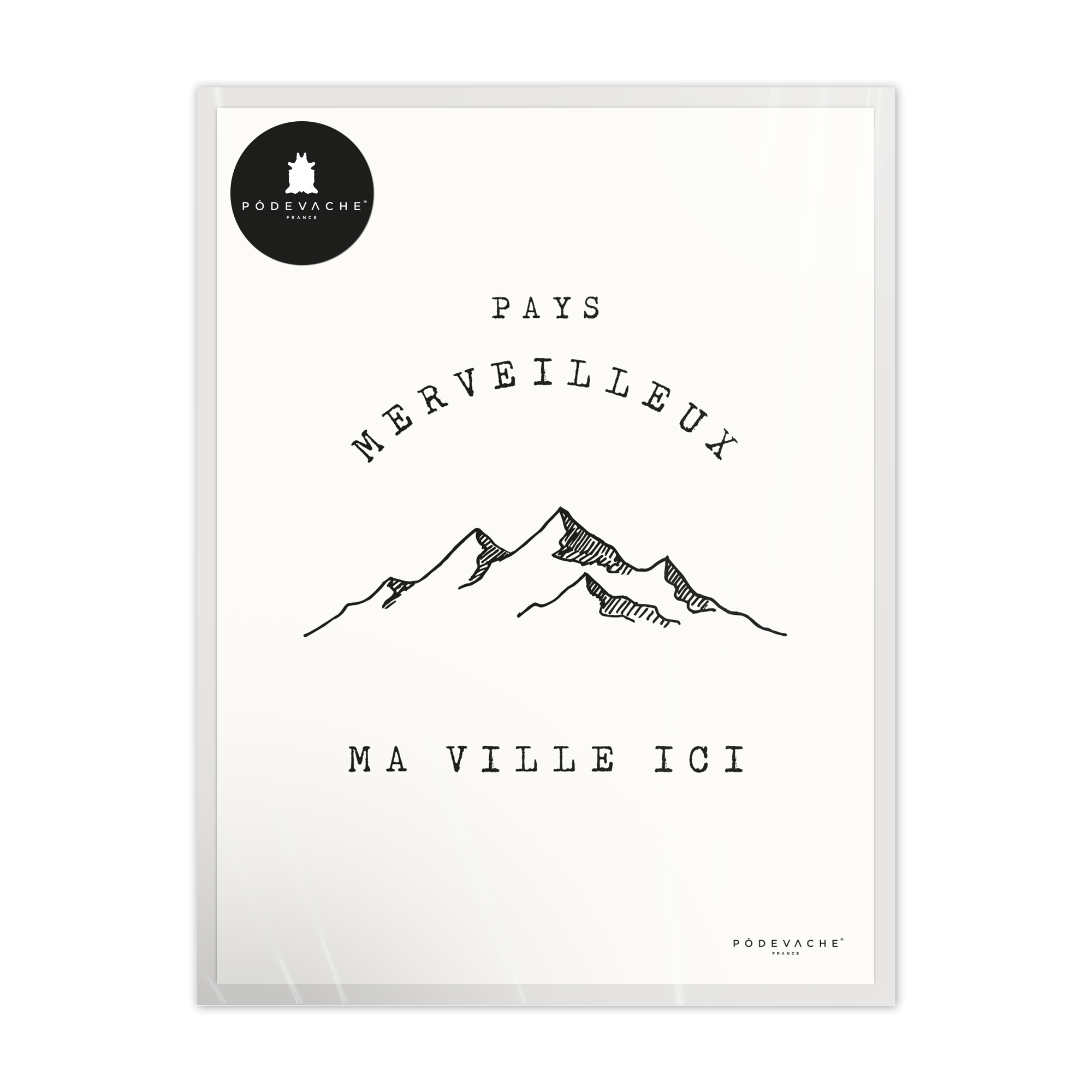 Affiche personnalisée Pays Merveilleux