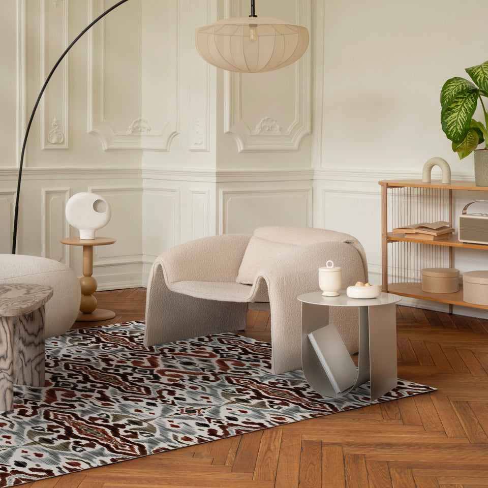 Tapis vinyle Pôdevache en situation dans un salon