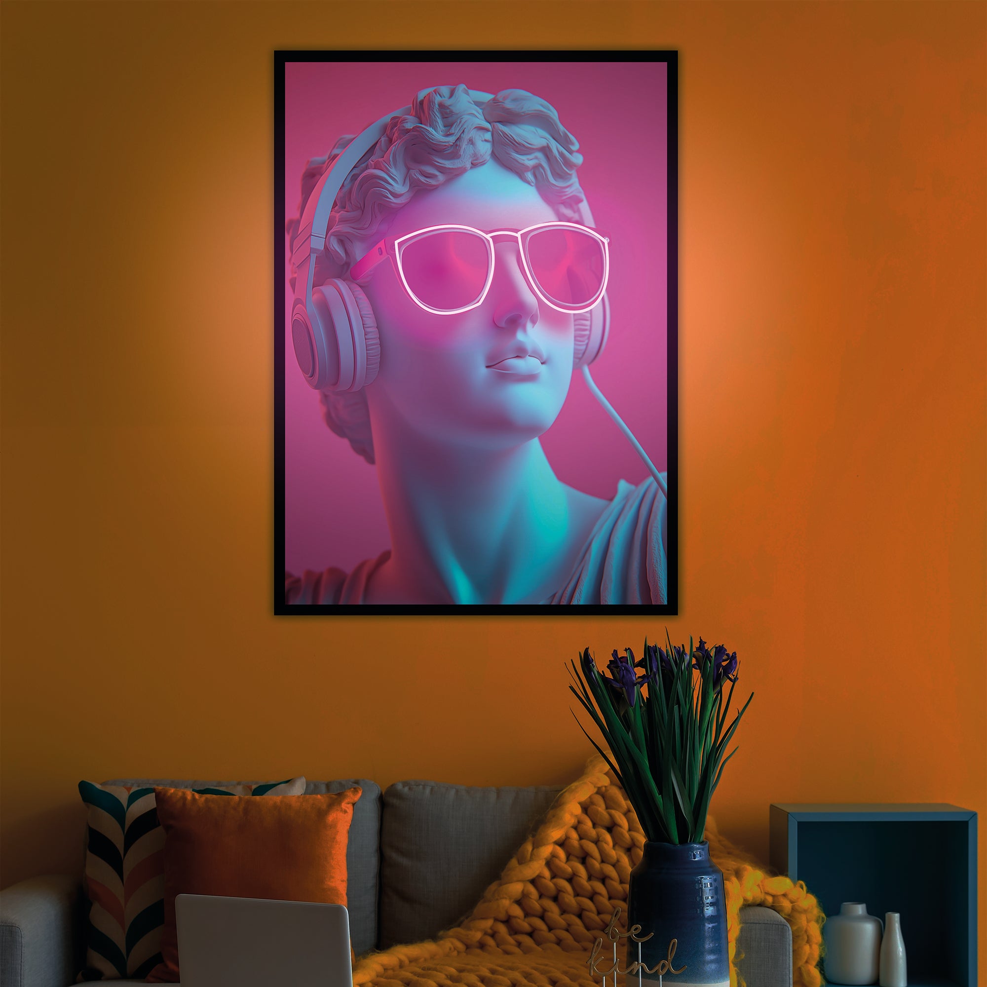 Tableau néon David Red