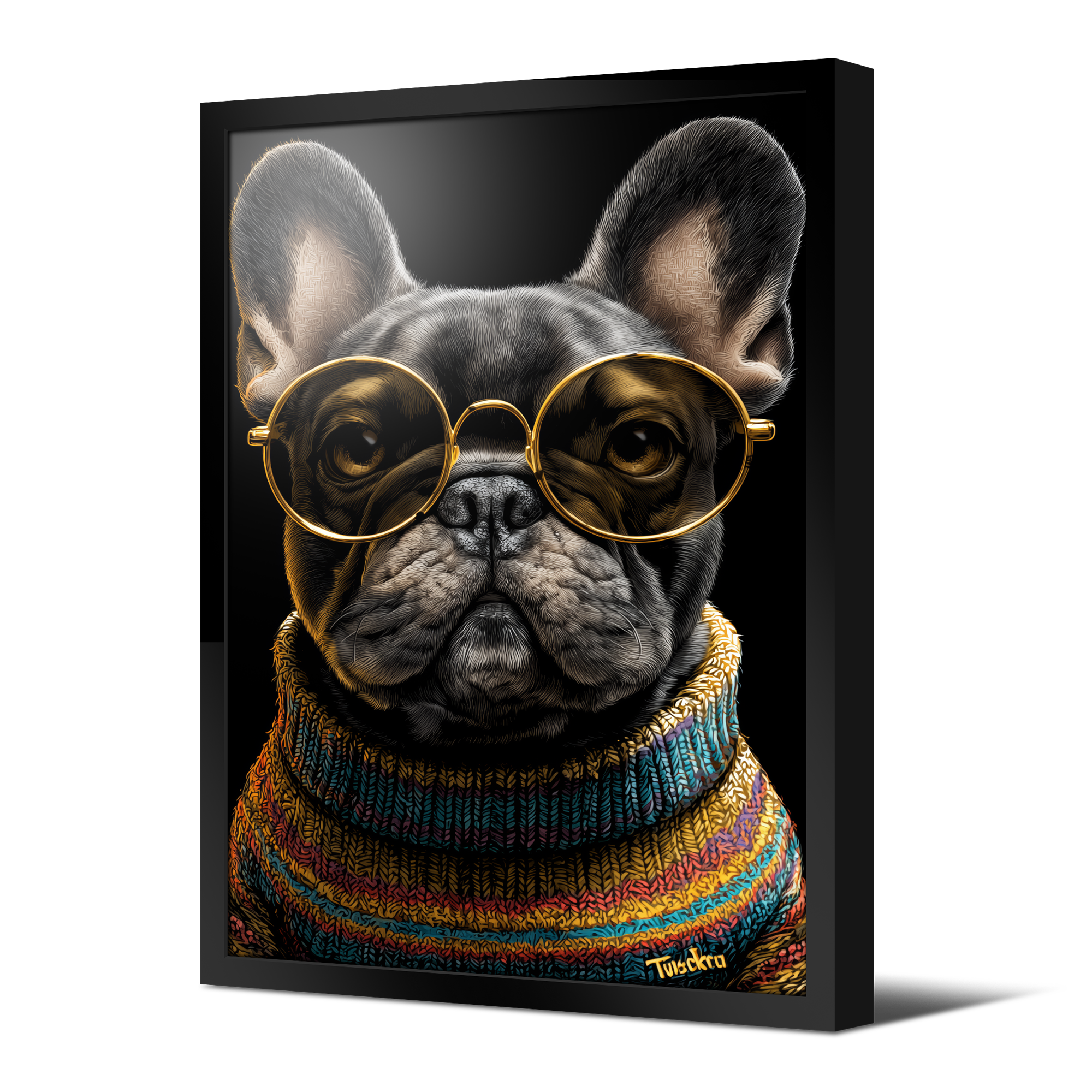 Tableau néon Bulldog