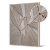 Tableau réhaussé Textile Beige