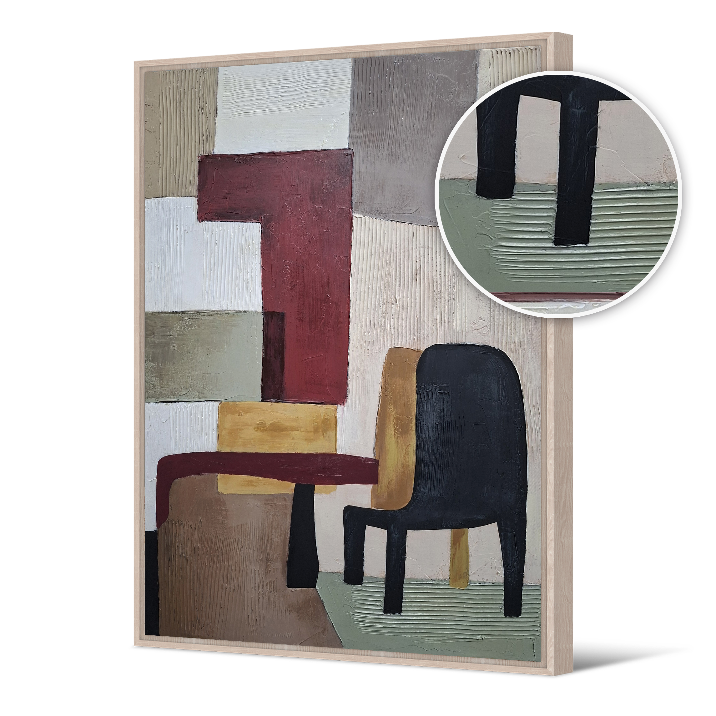 Tableau réhaussé Abstract Painting