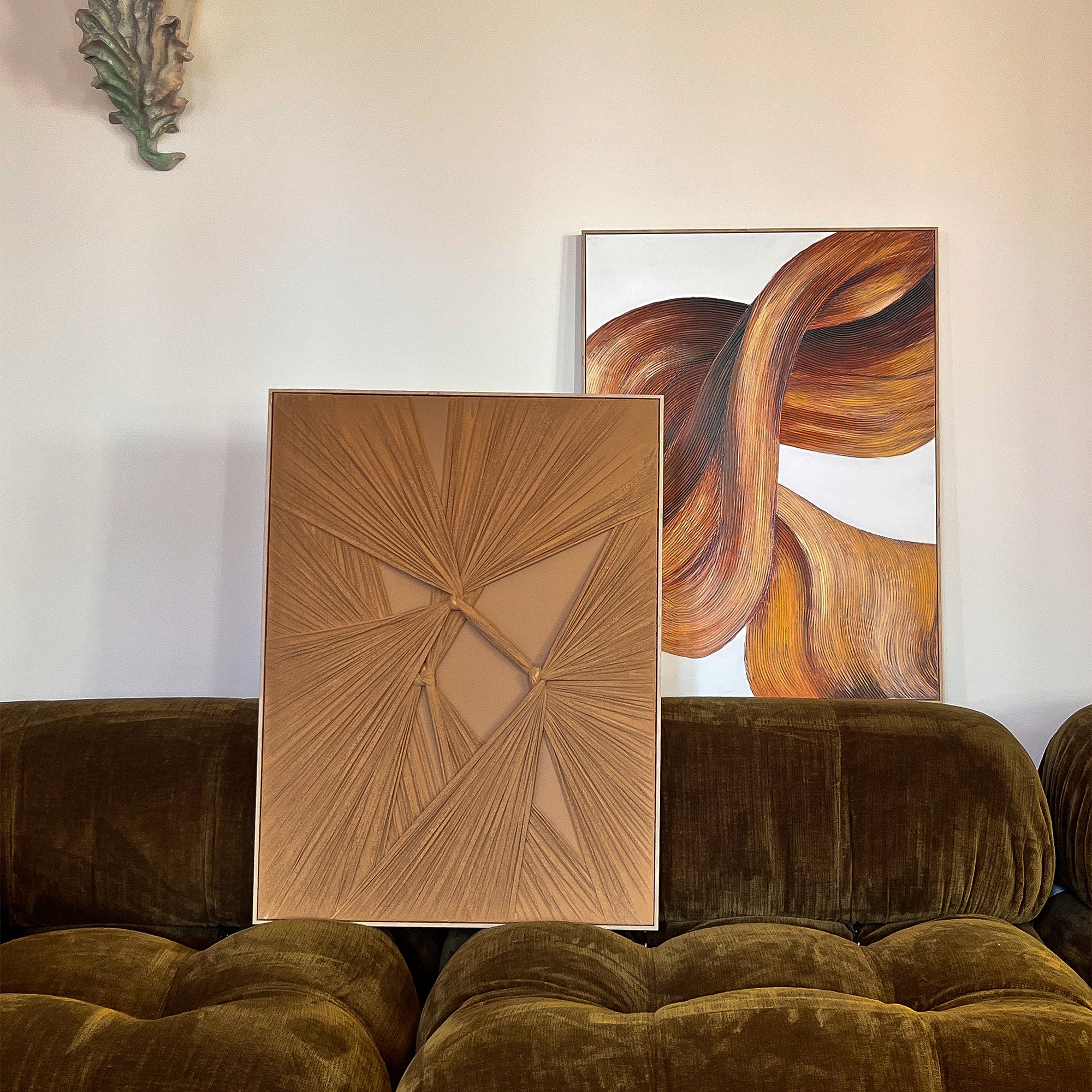 Tableau réhaussé Brushed Beige