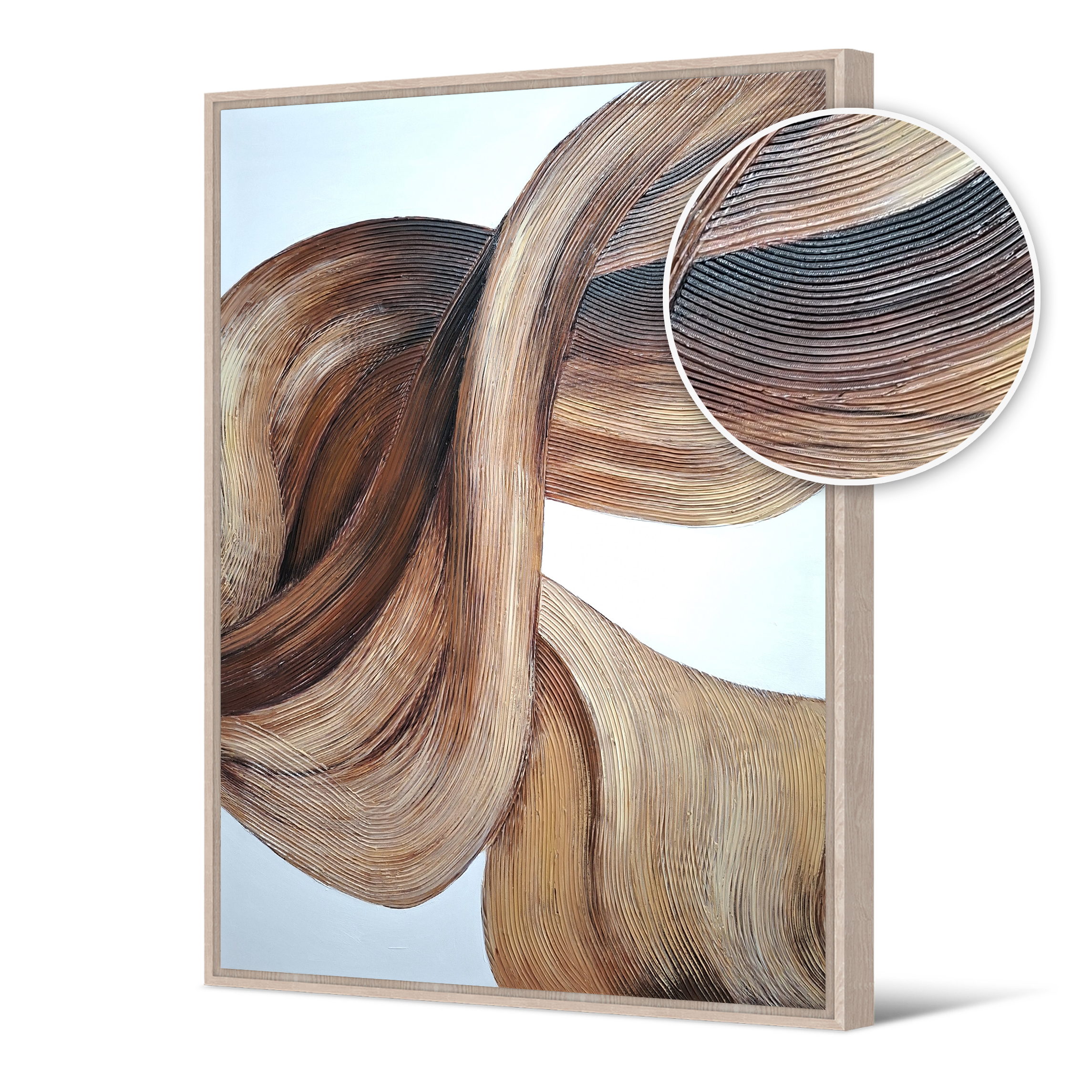 Tableau réhaussé Brushed Beige