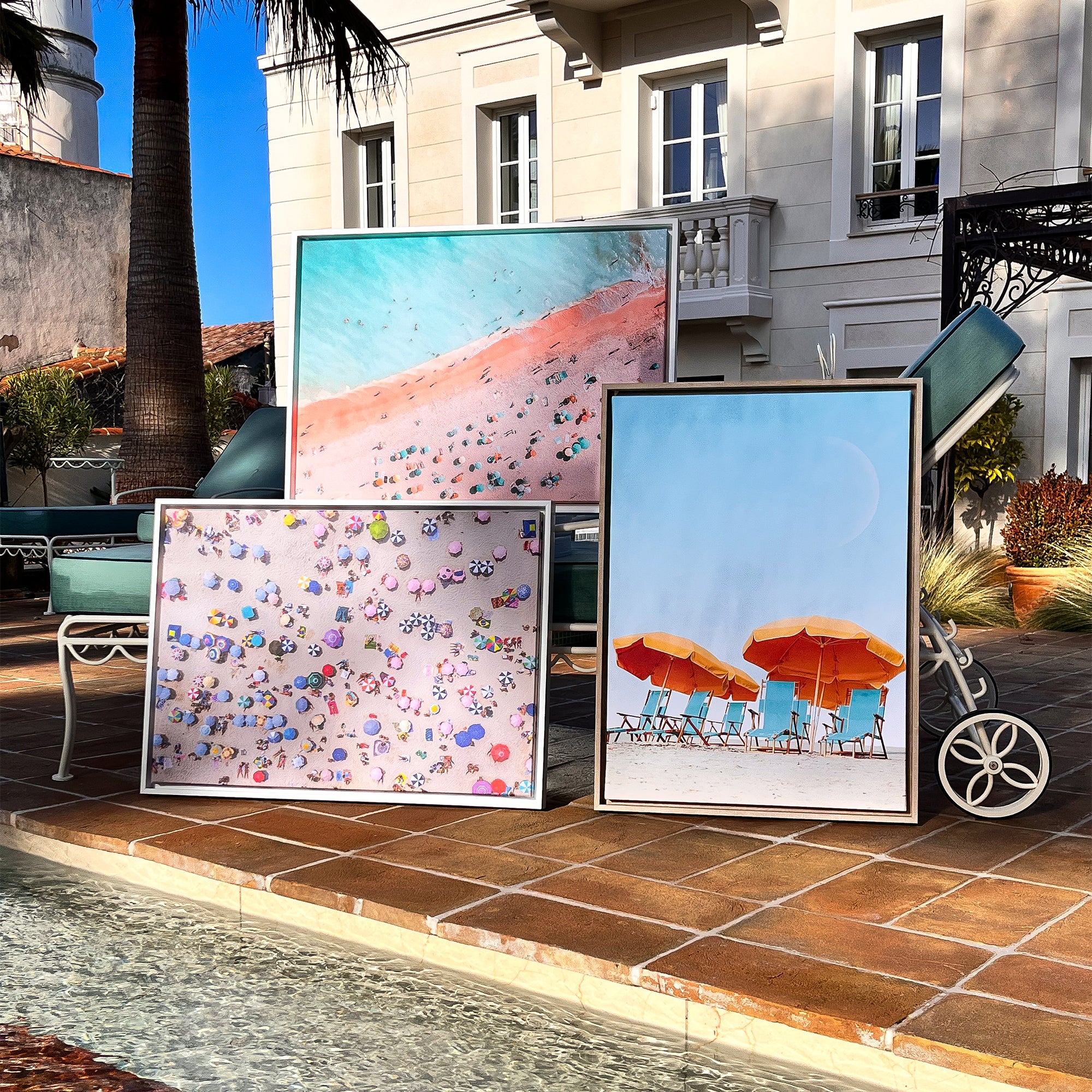 Umbrella Beach Painting