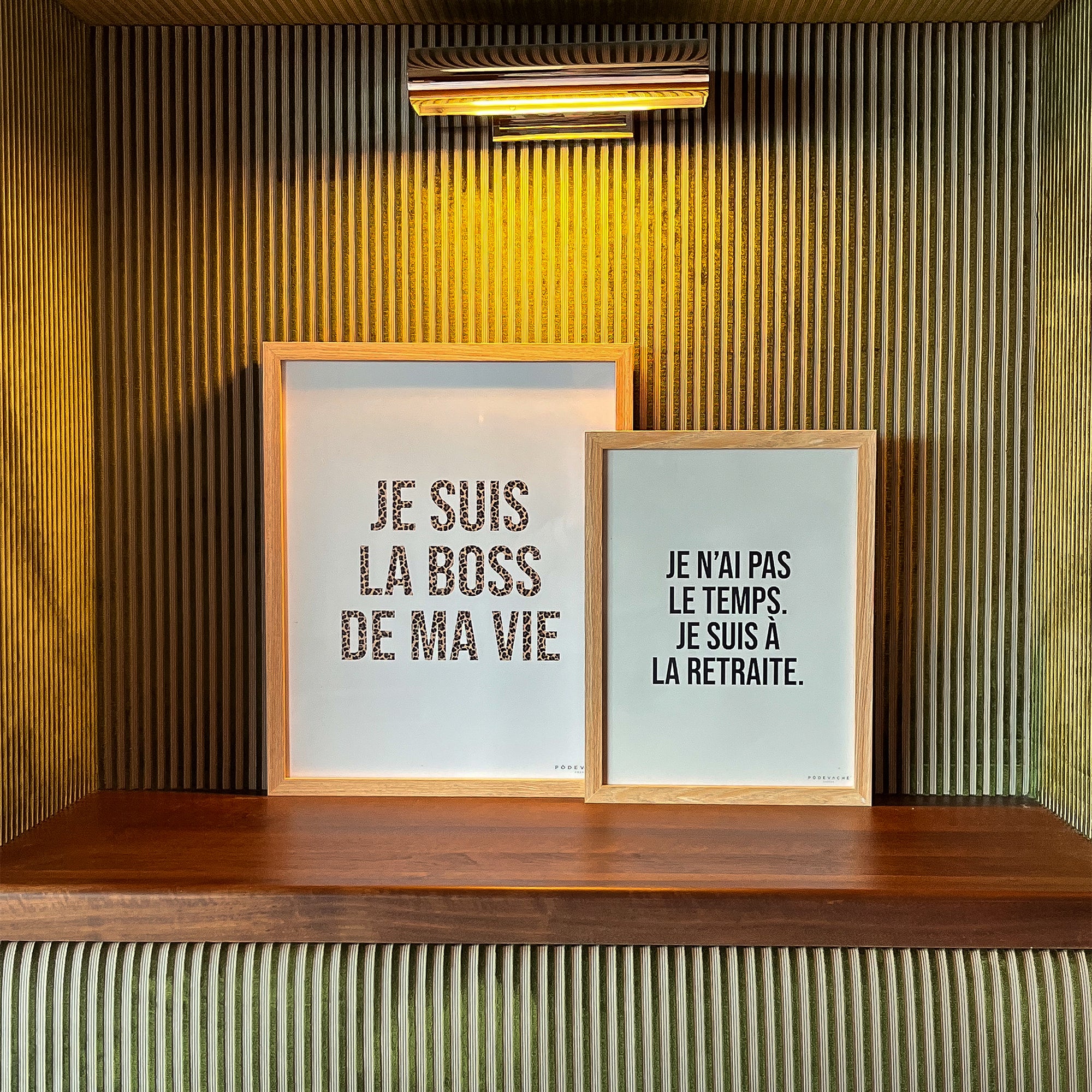 Affiche ou affiche encadrée Boss