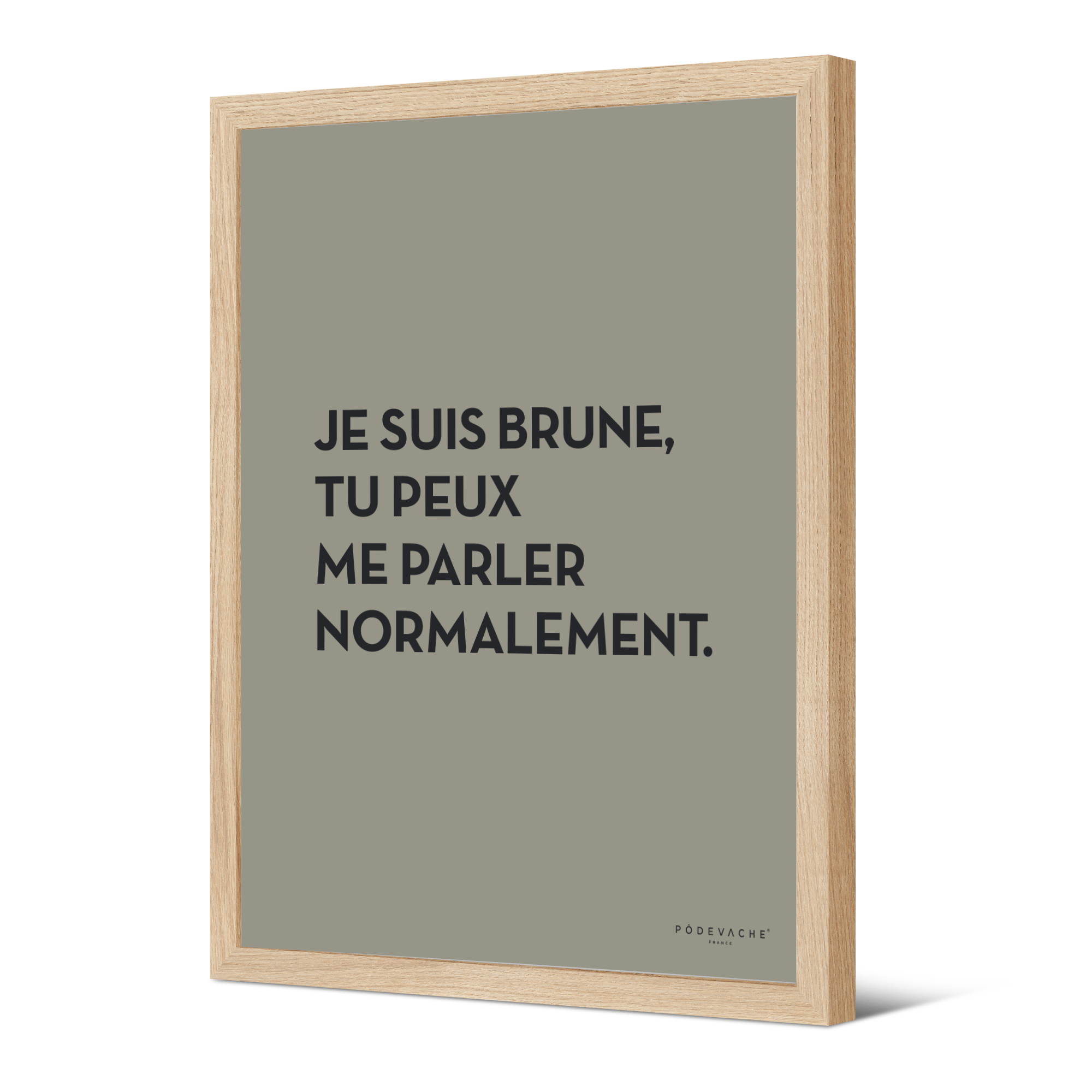 Affiche ou affiche encadrée Brune