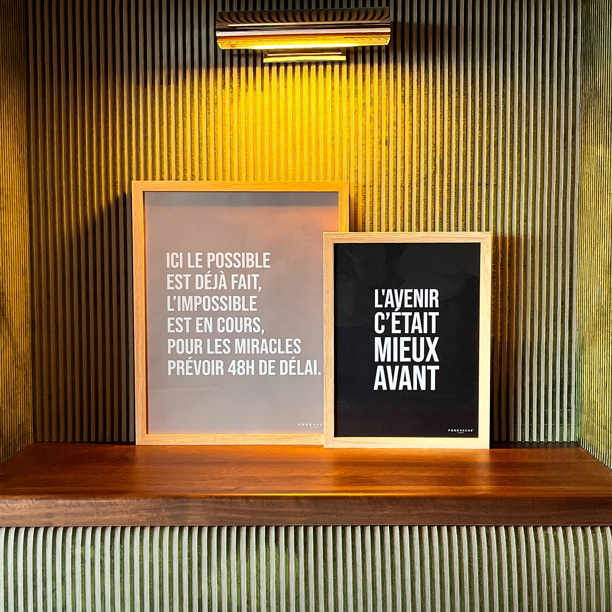 Affiche ou affiche encadrée Mieux Avant