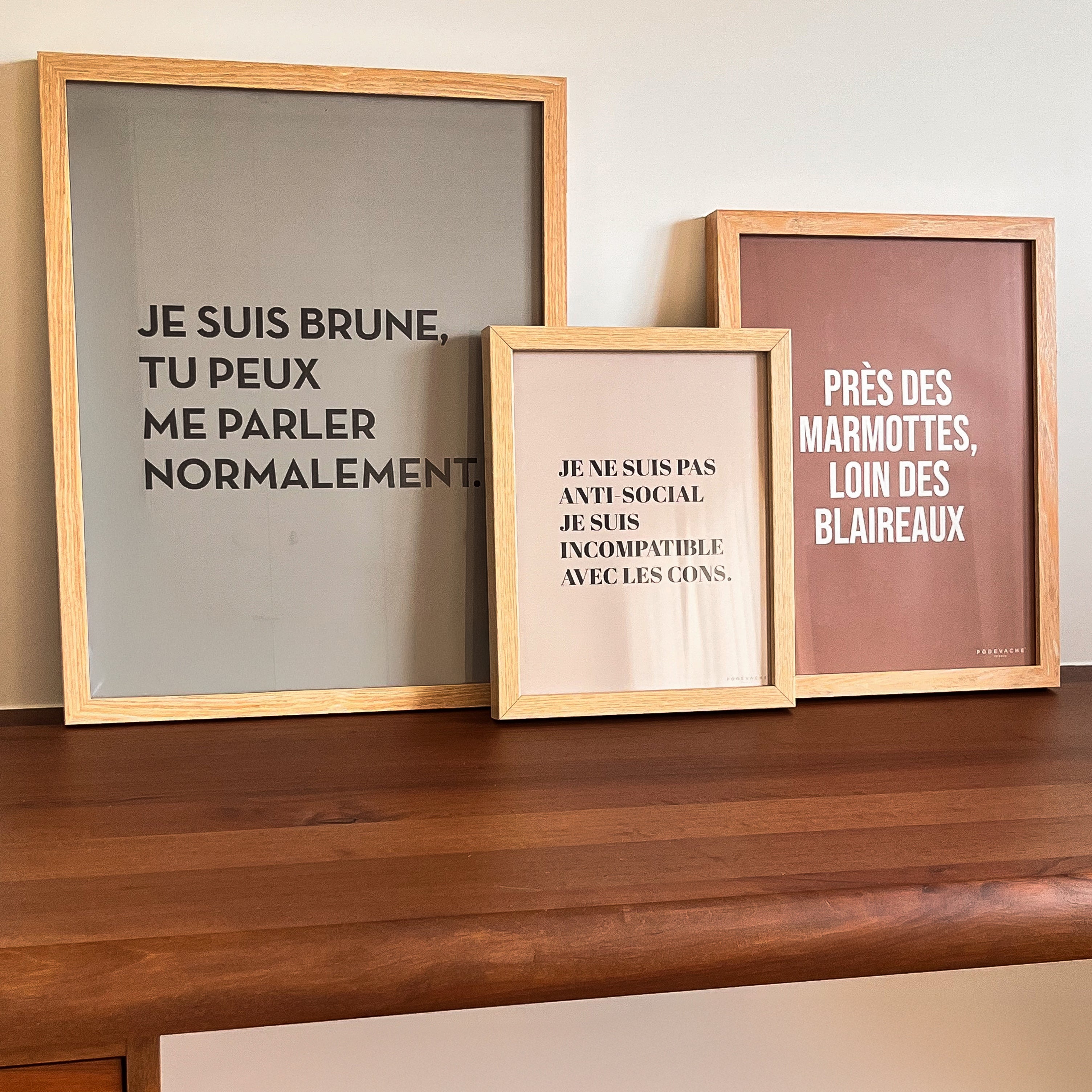 Affiche ou affiche encadrée Marmotte