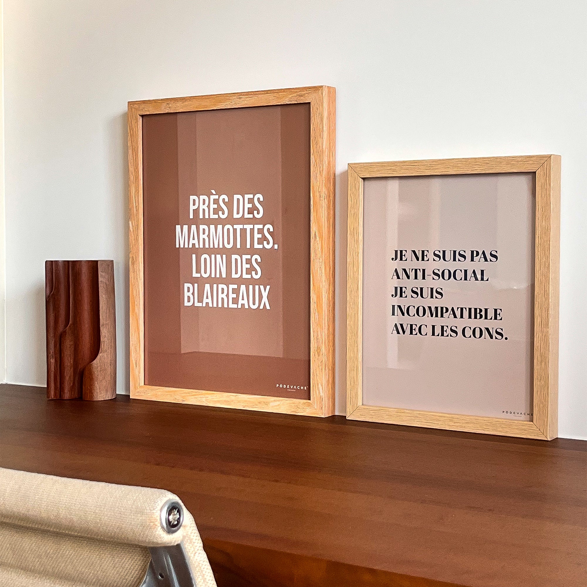 Affiche ou affiche encadrée Marmotte