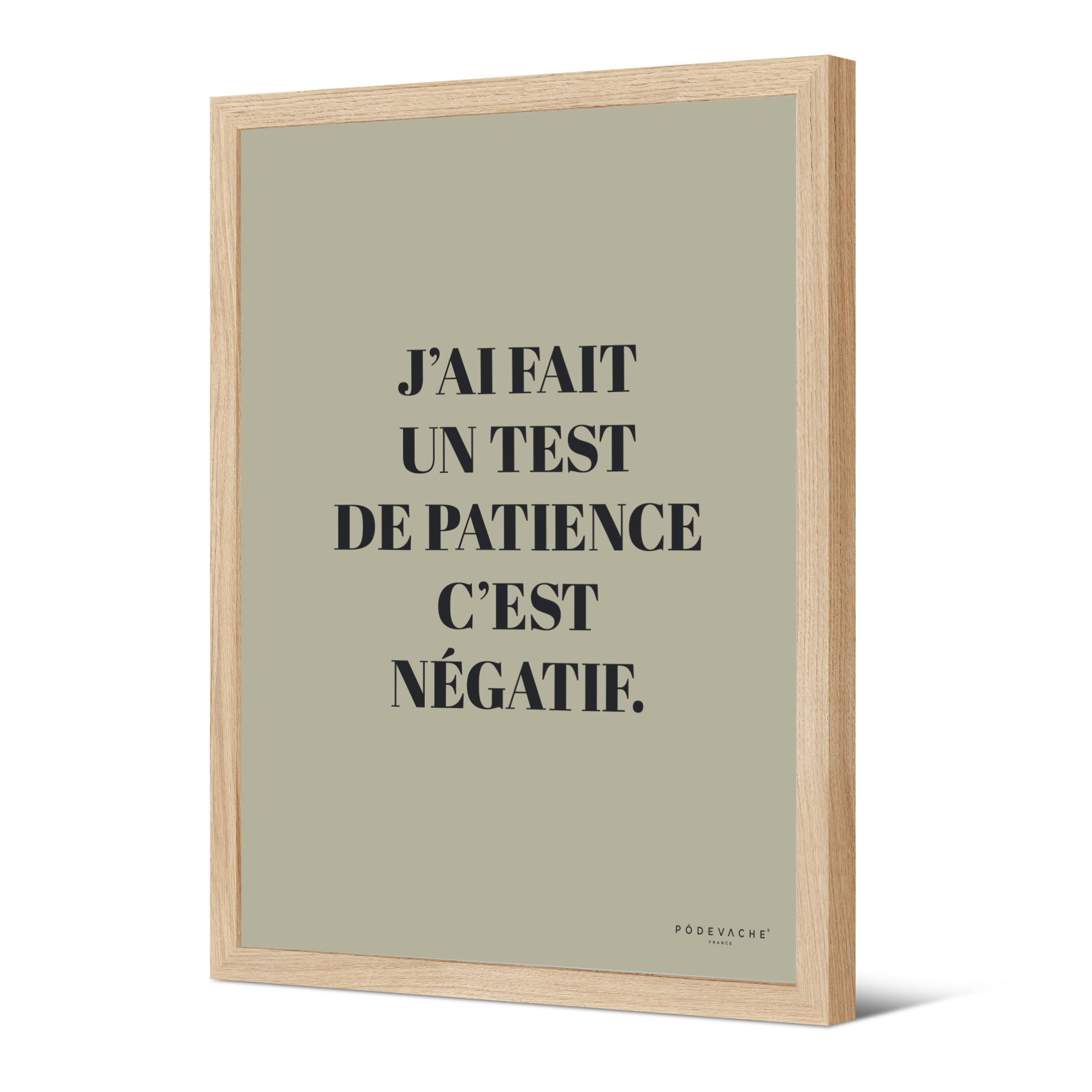 Affiche ou affiche encadrée Patience