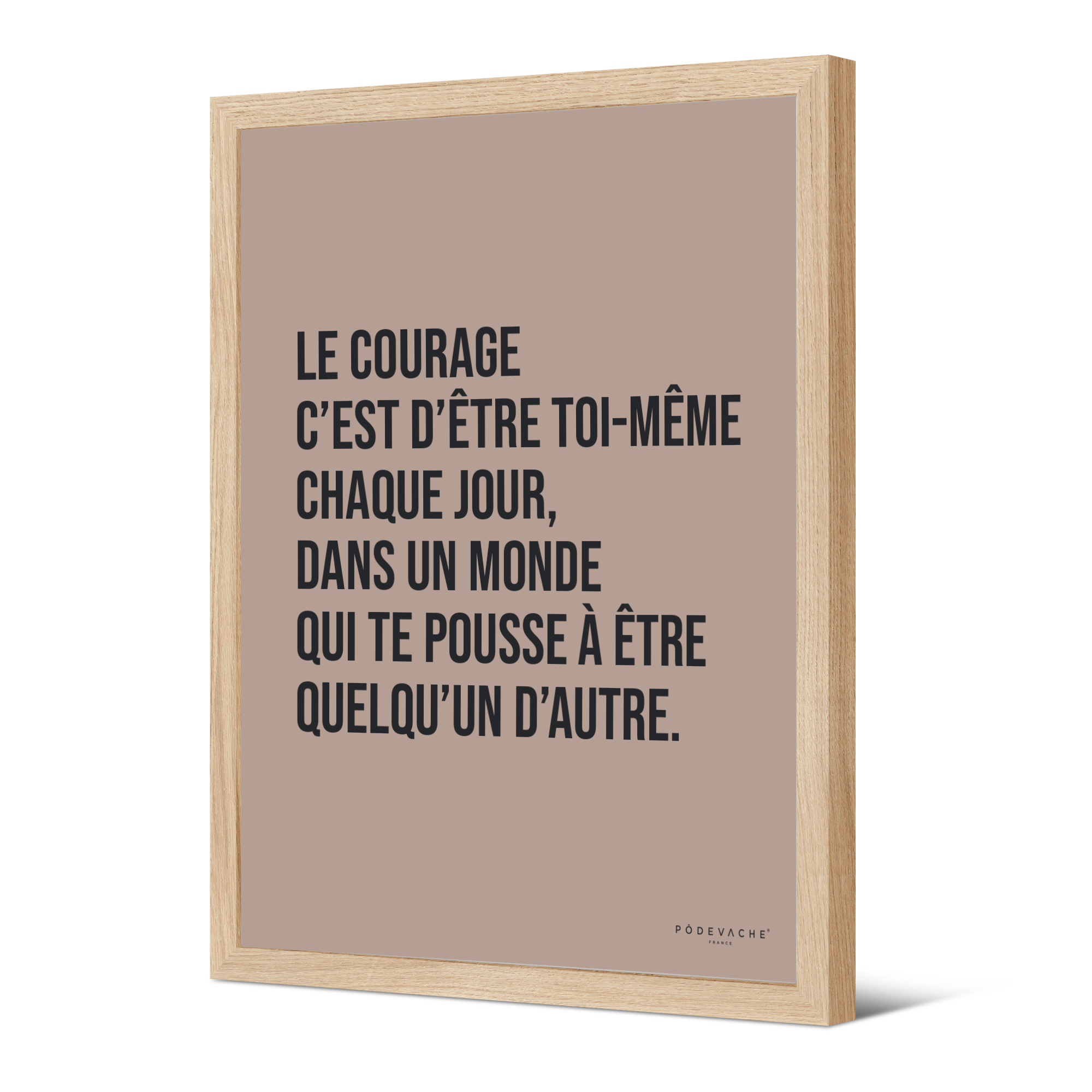 Affiche ou affiche encadrée Courage
