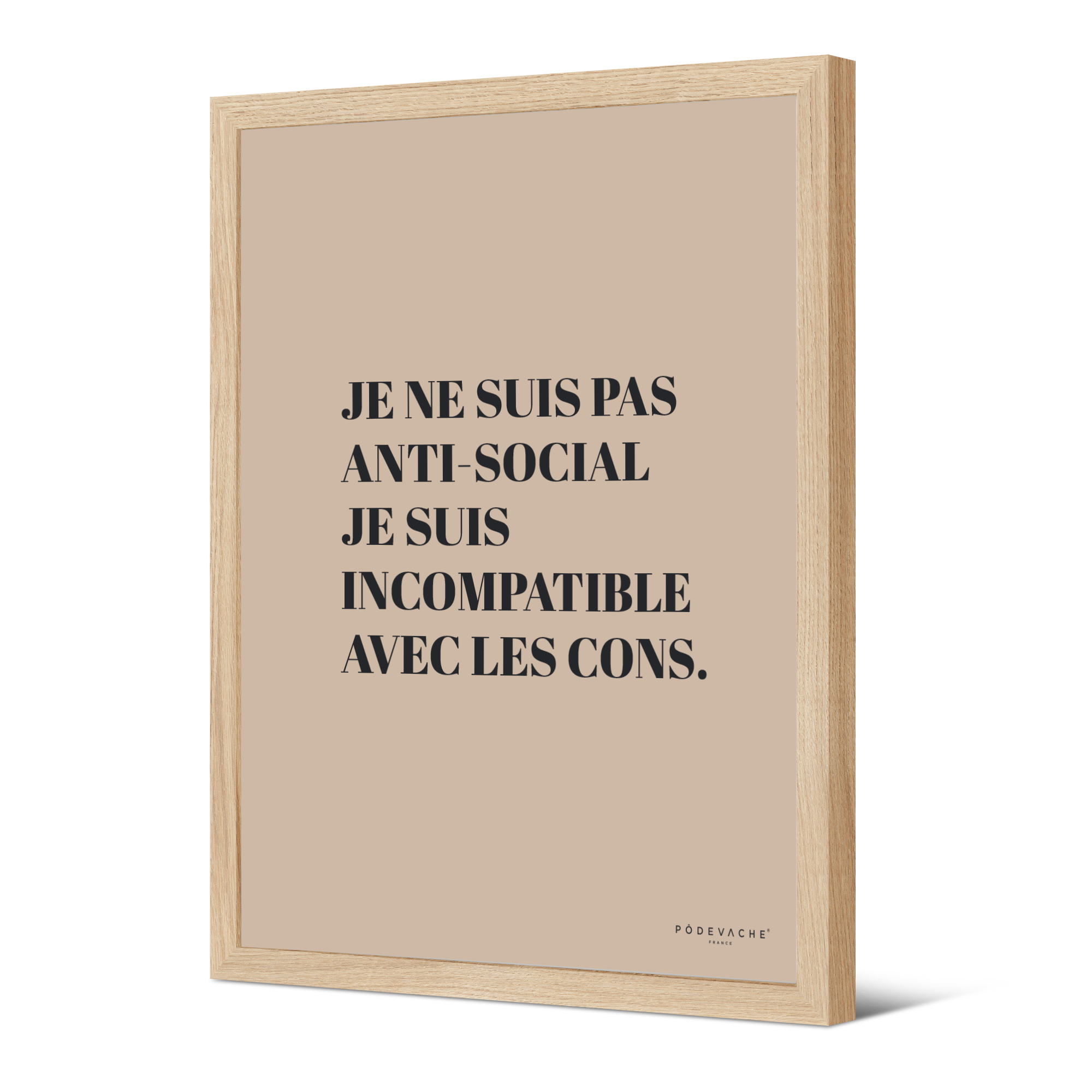 Affiche ou affiche encadrée Anti Social