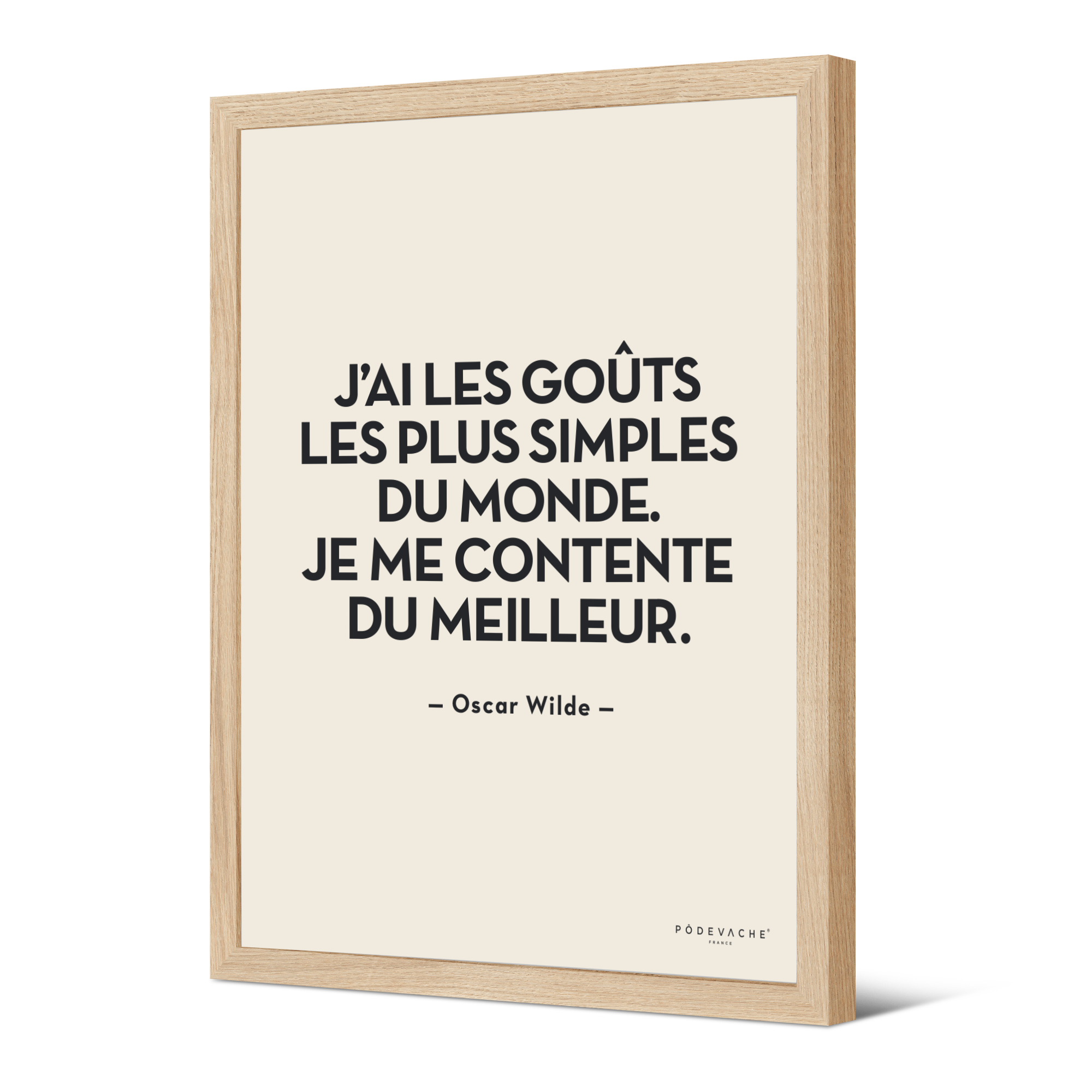 Affiche ou affiche encadrée Gouts Simples