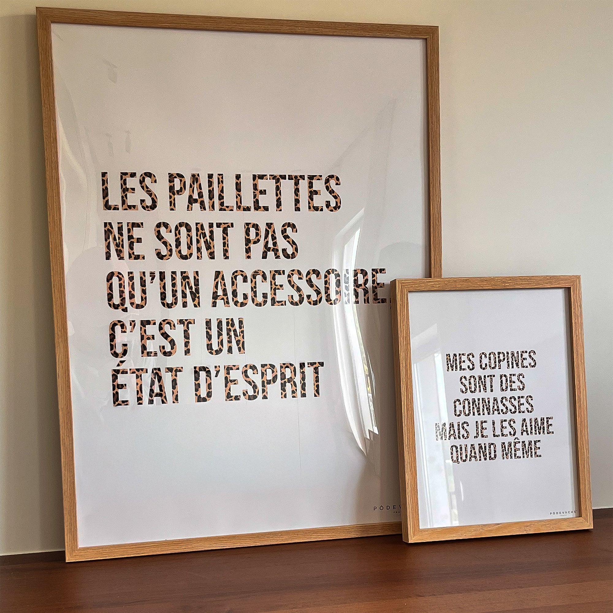 Affiche ou affiche encadrée Paillettes