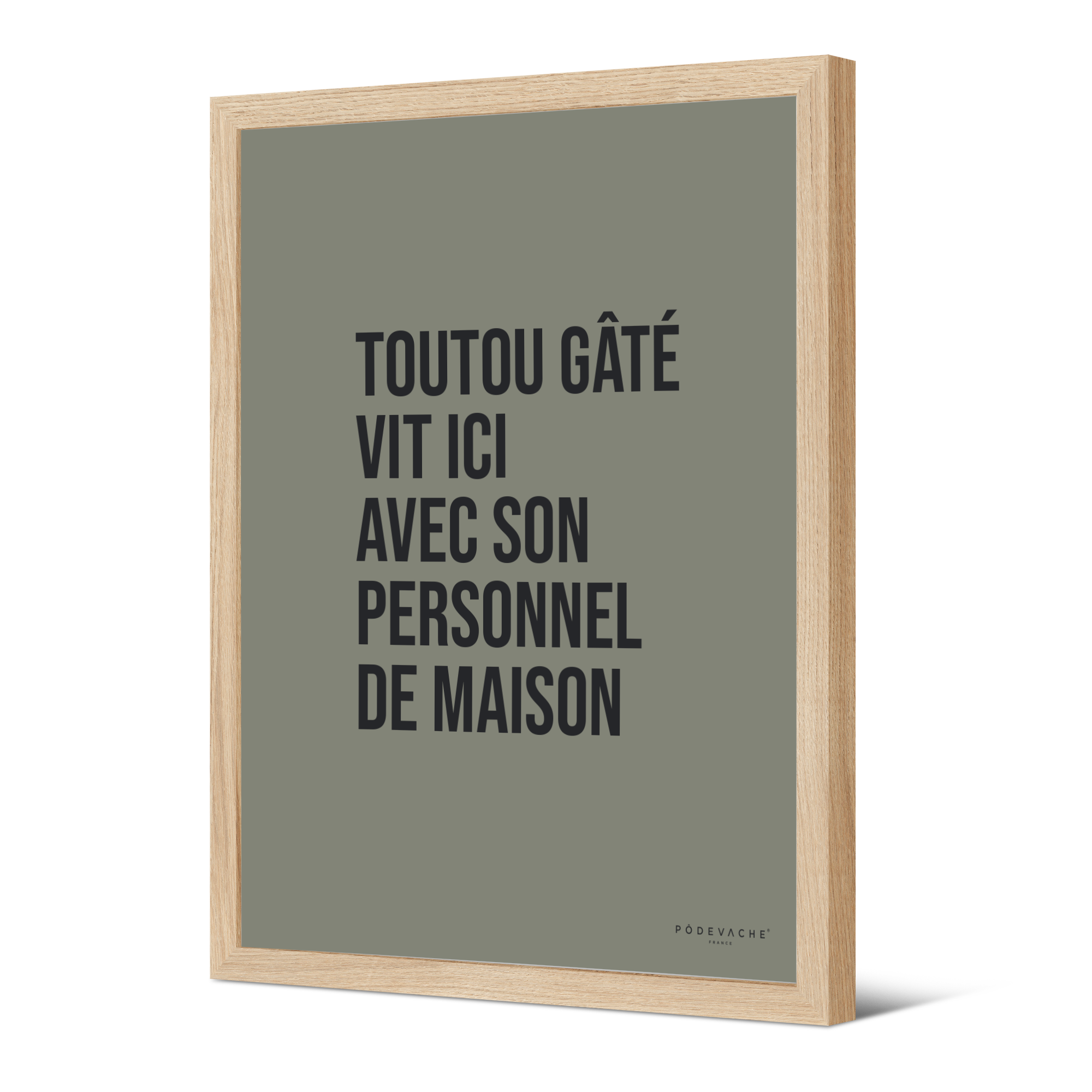 Affiche ou affiche encadrée Toutou