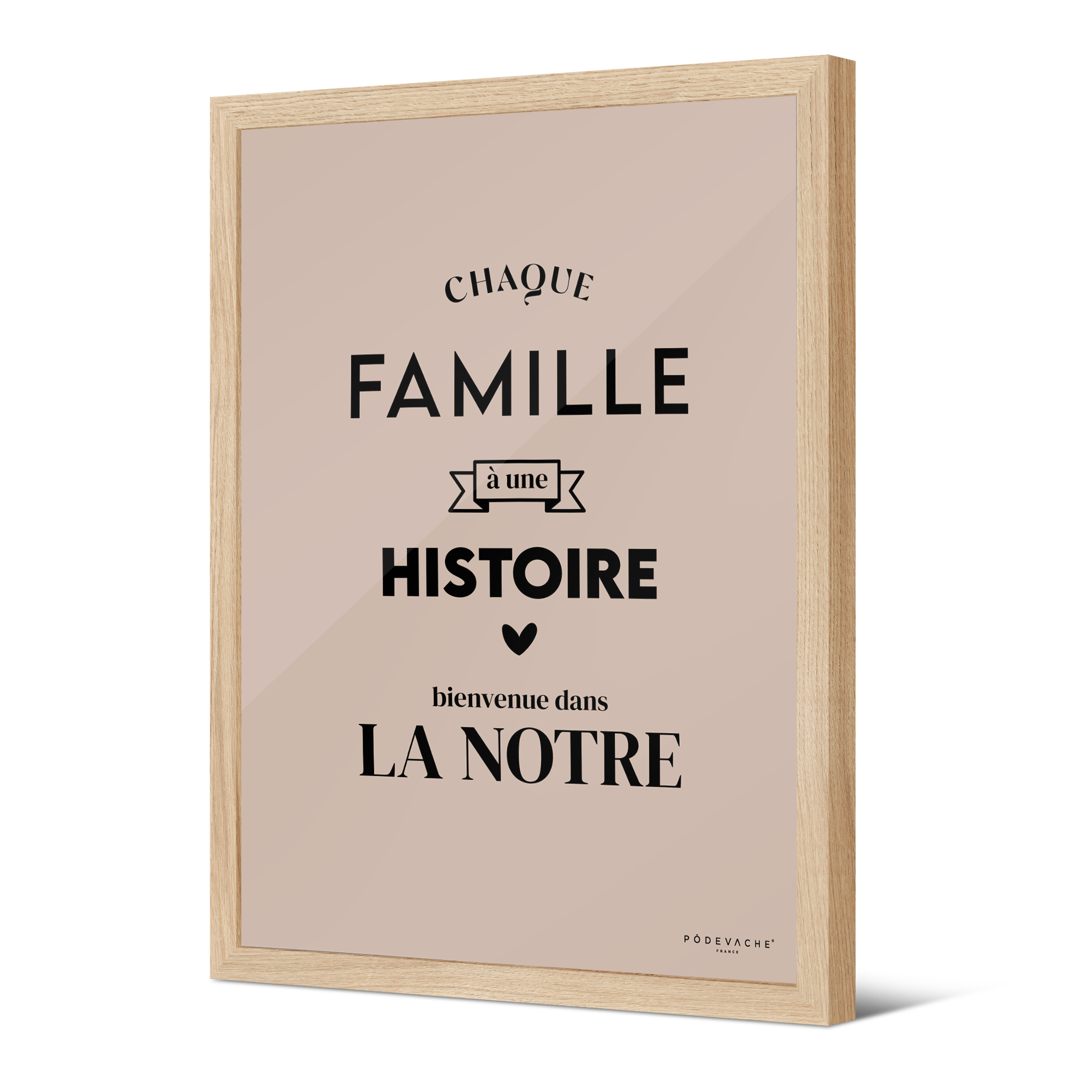 Affiche ou affiche encadrée Notre Histoire