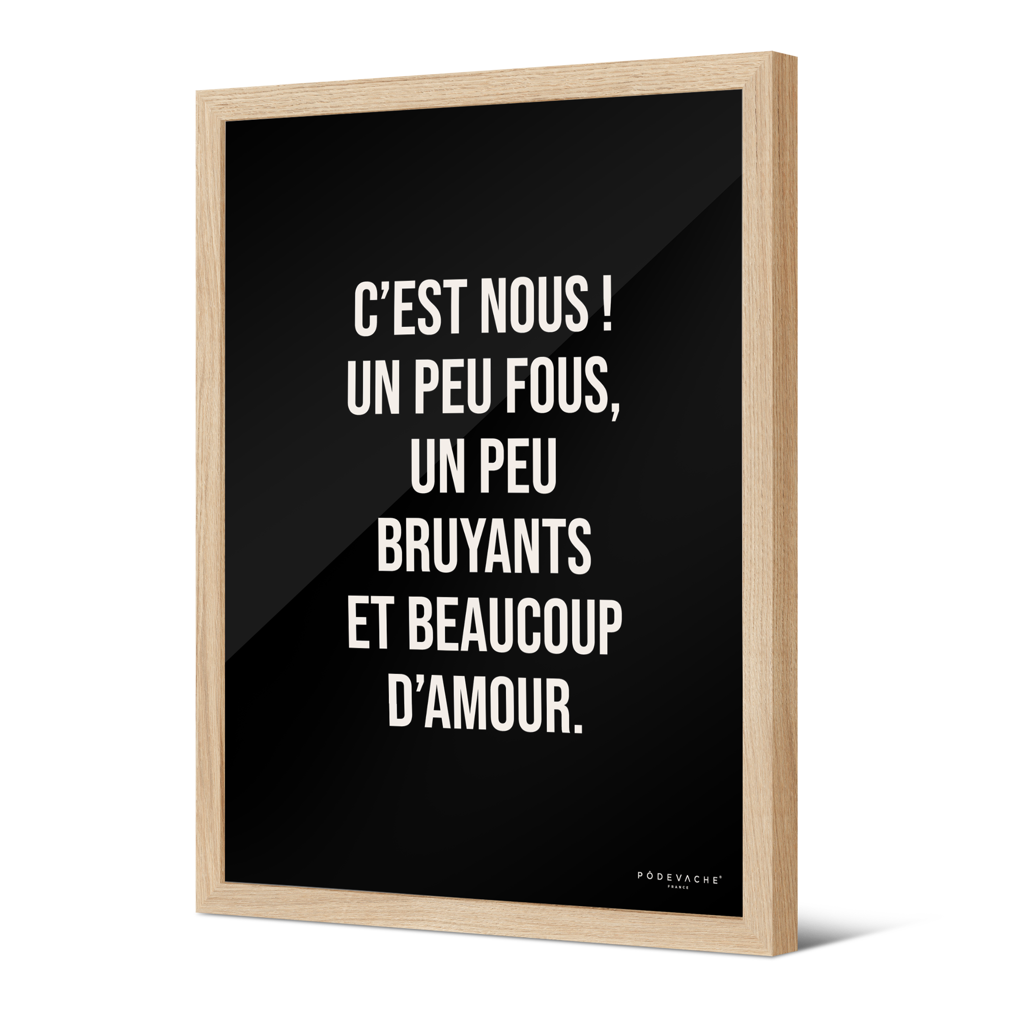 Affiche ou affiche encadrée Un Peu Fous