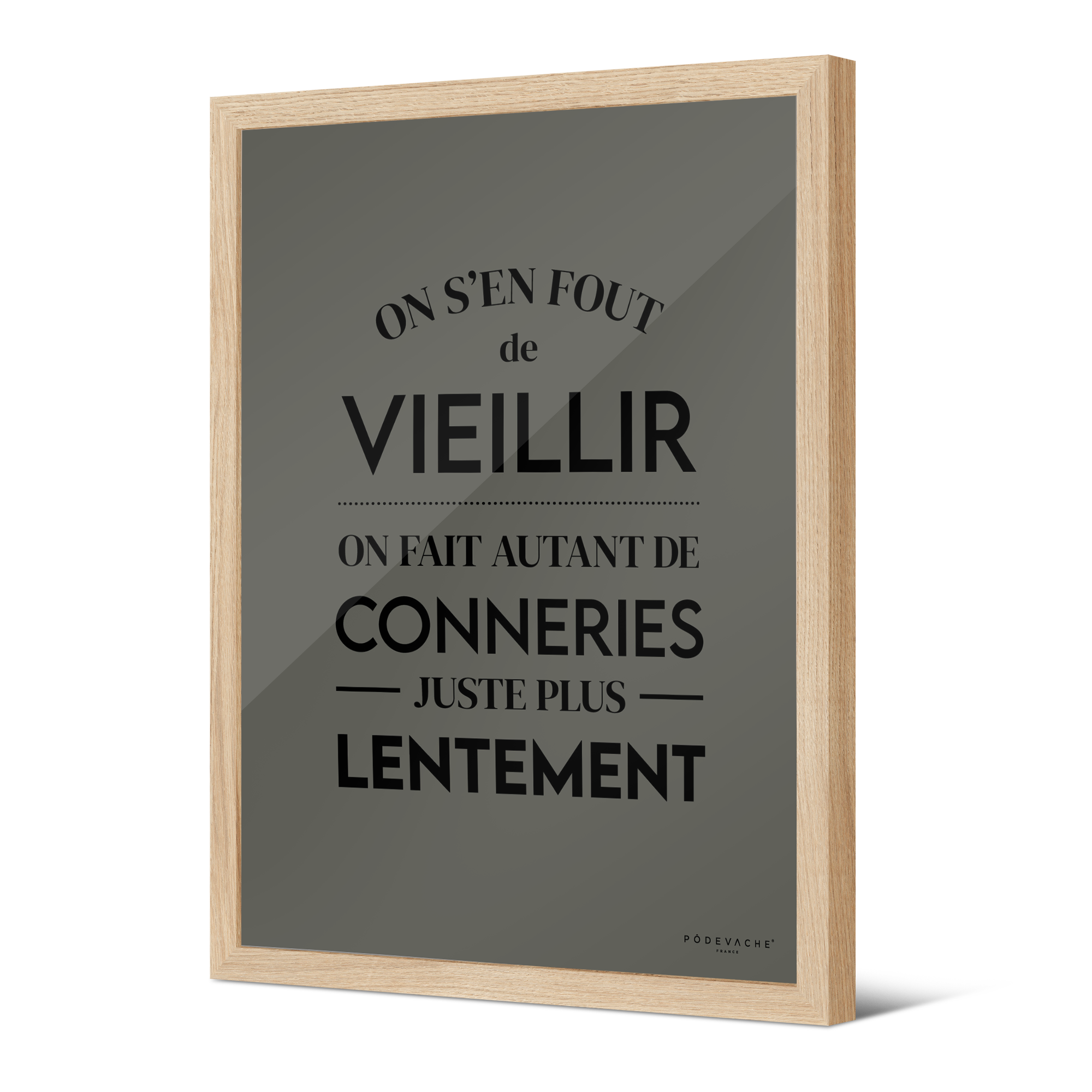 Affiche ou affiche encadrée Plus Lentement
