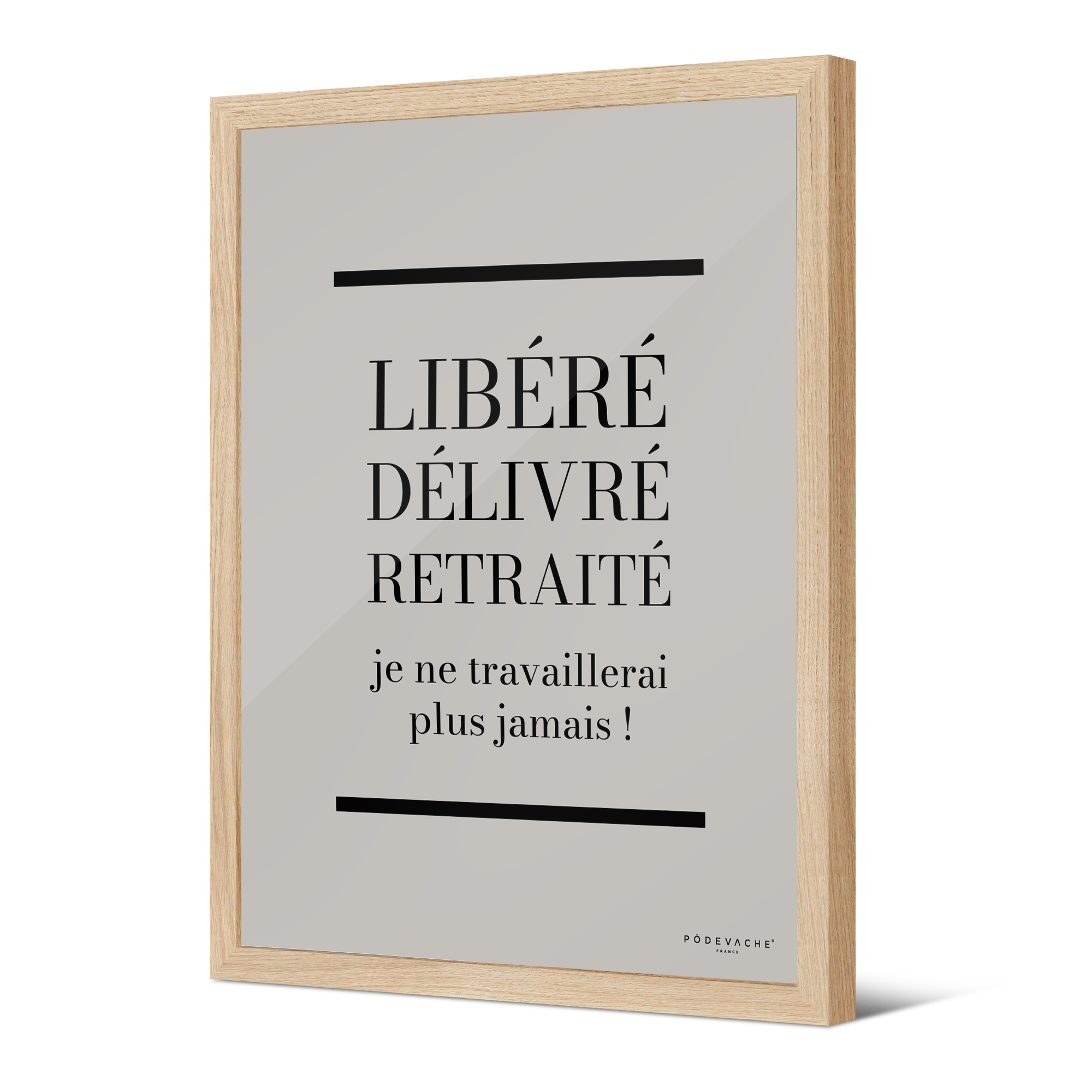 Affiche ou affiche encadrée Libéré Délivré